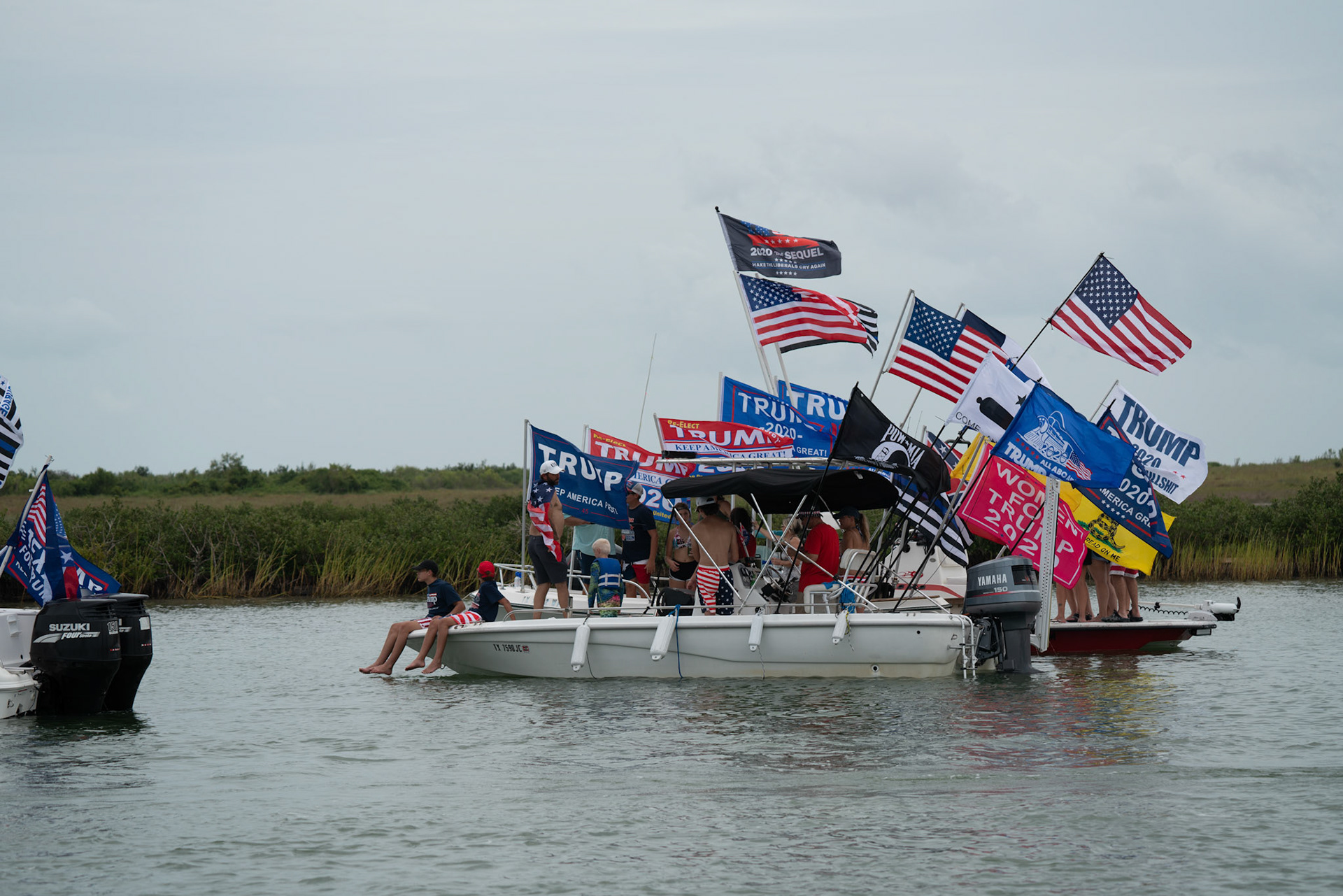Trump Rockport to Port Aransas boat Parade 2020