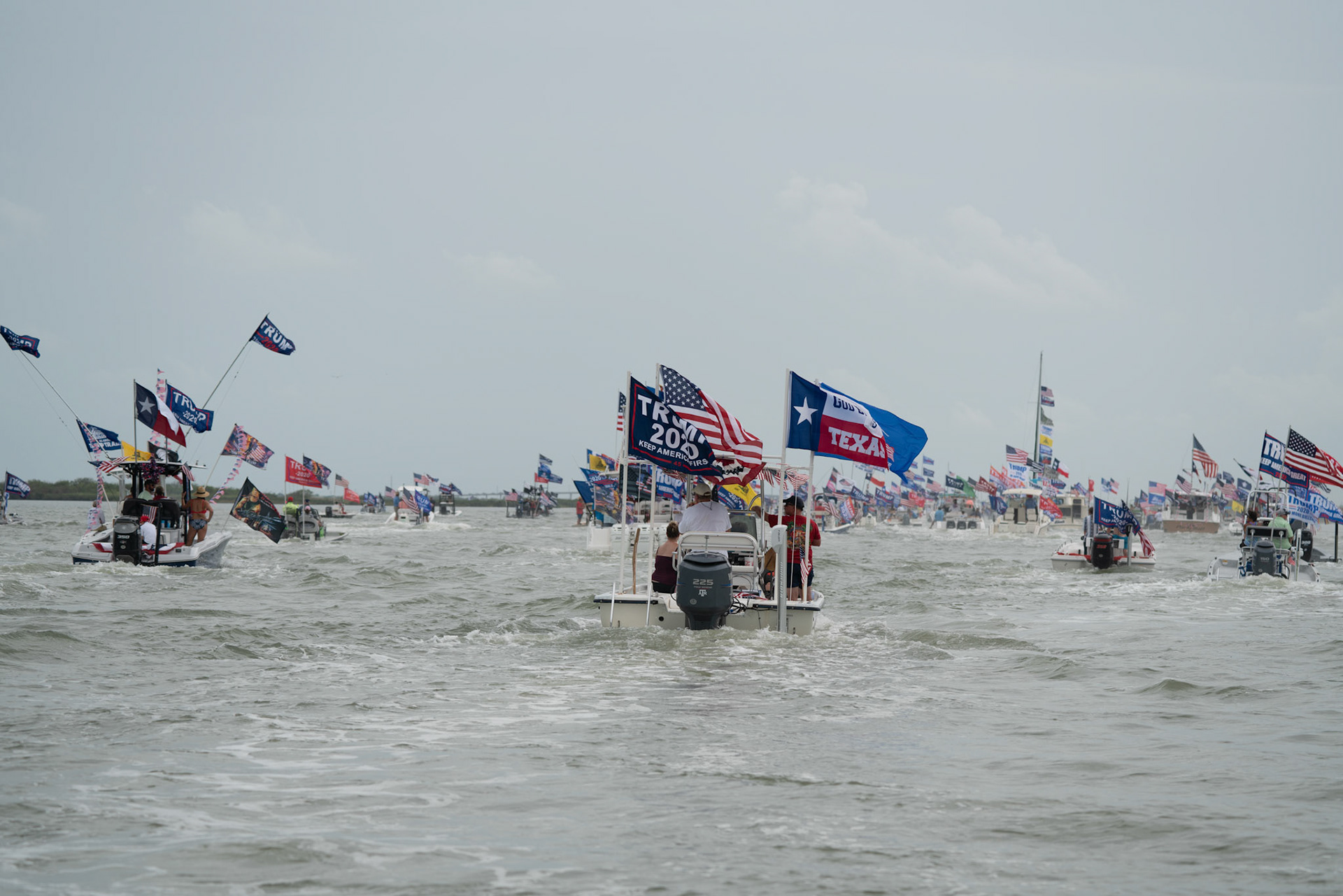 Trump Rockport to Port Aransas boat Parade 2020