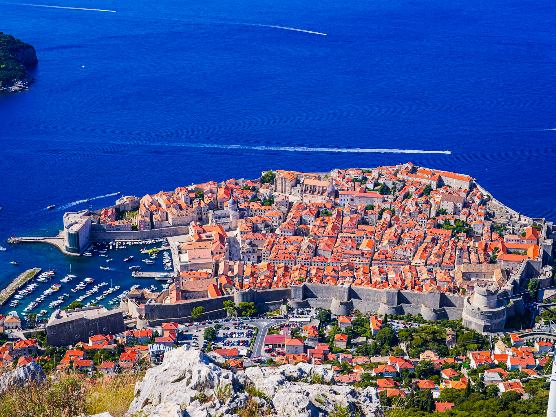 The walled city of Dubrovnik