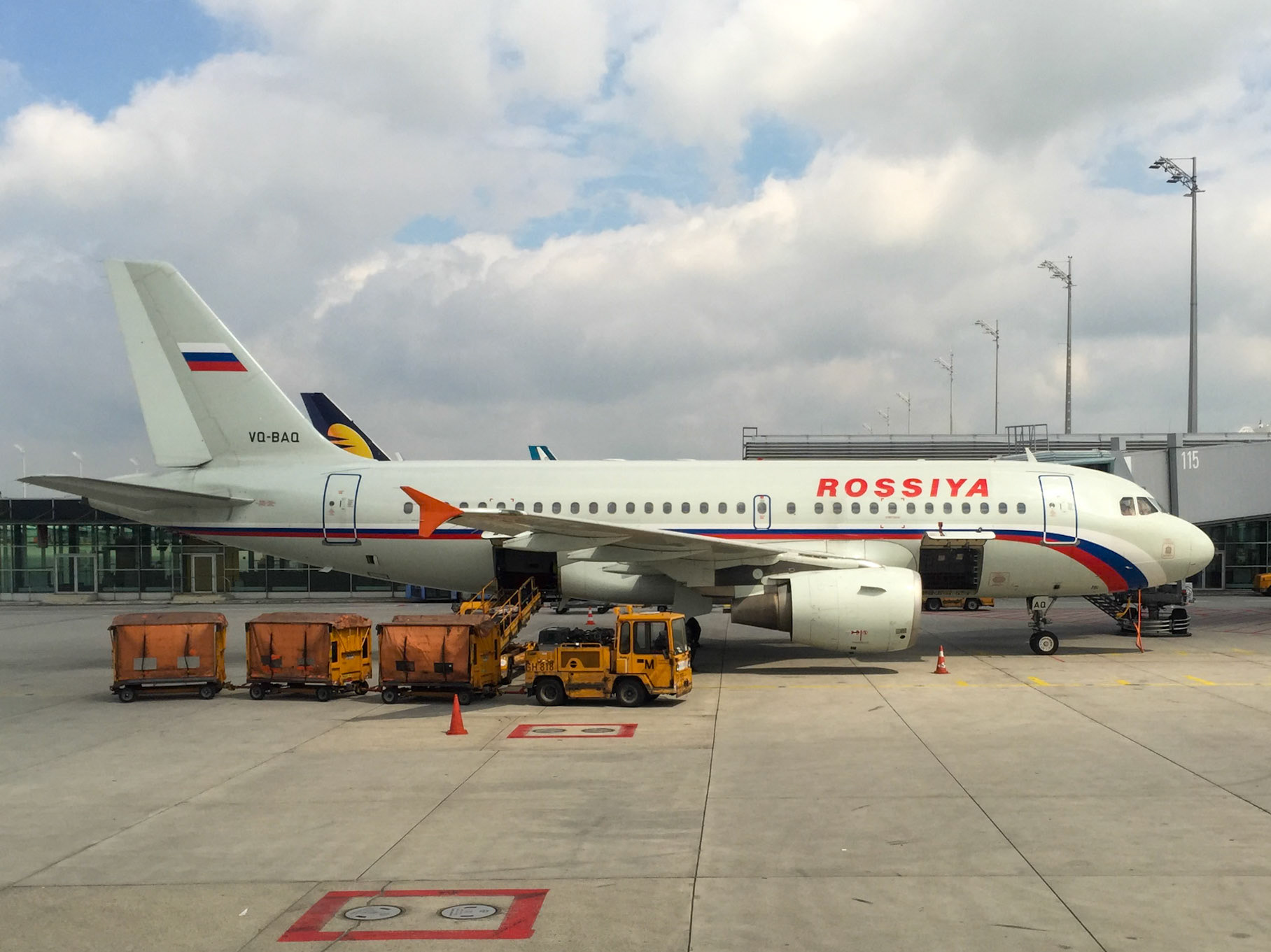 This Russian plane carries a Bermuda registration and most western built aircraft operated by Russian Airlines