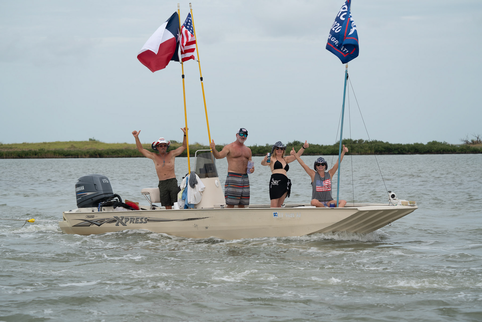 Trump Rockport to Port Aransas boat Parade 2020