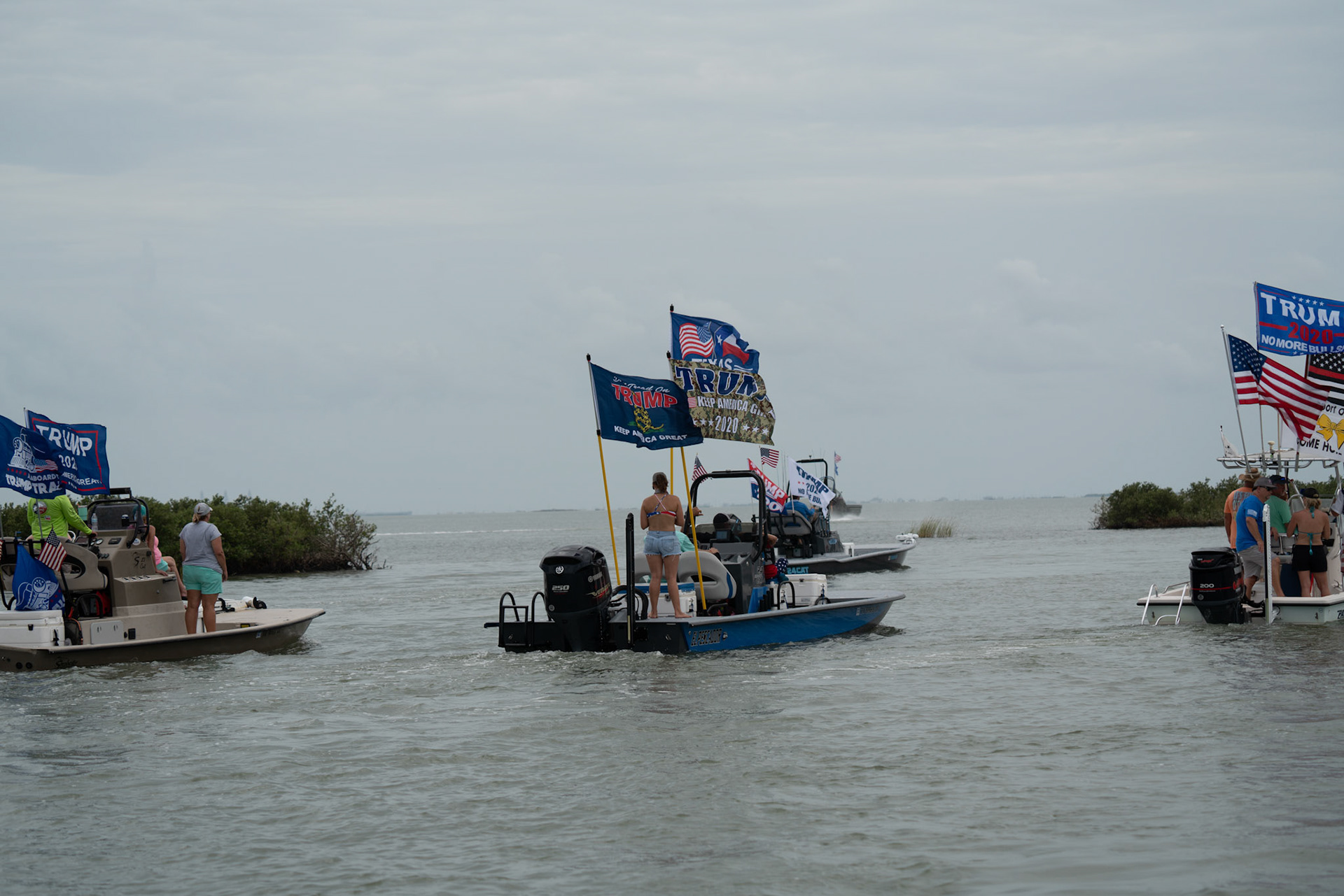 Trump Rockport to Port Aransas boat Parade 2020