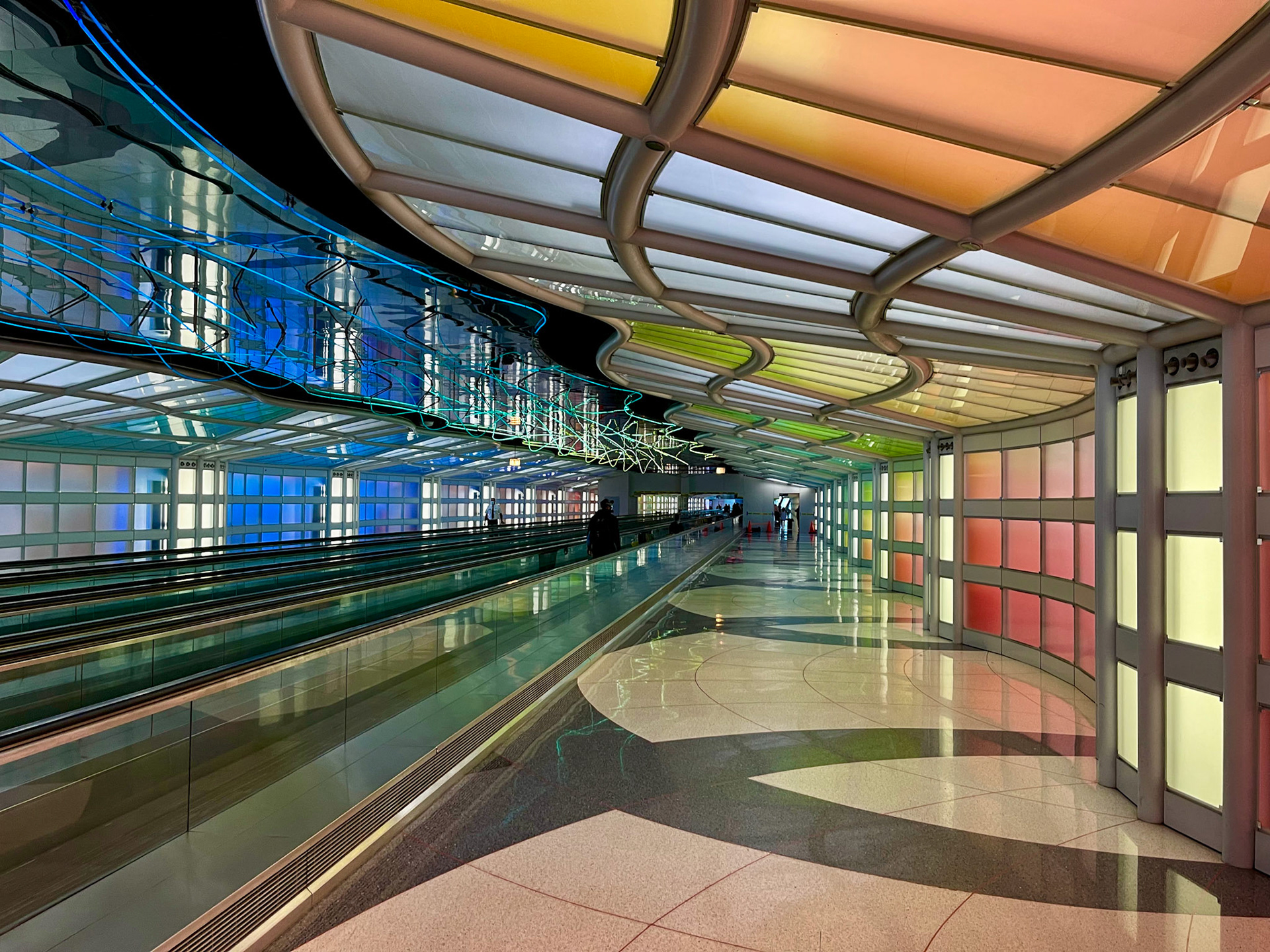 Inside Terminal 1 in Chicago's O'Hare Airport