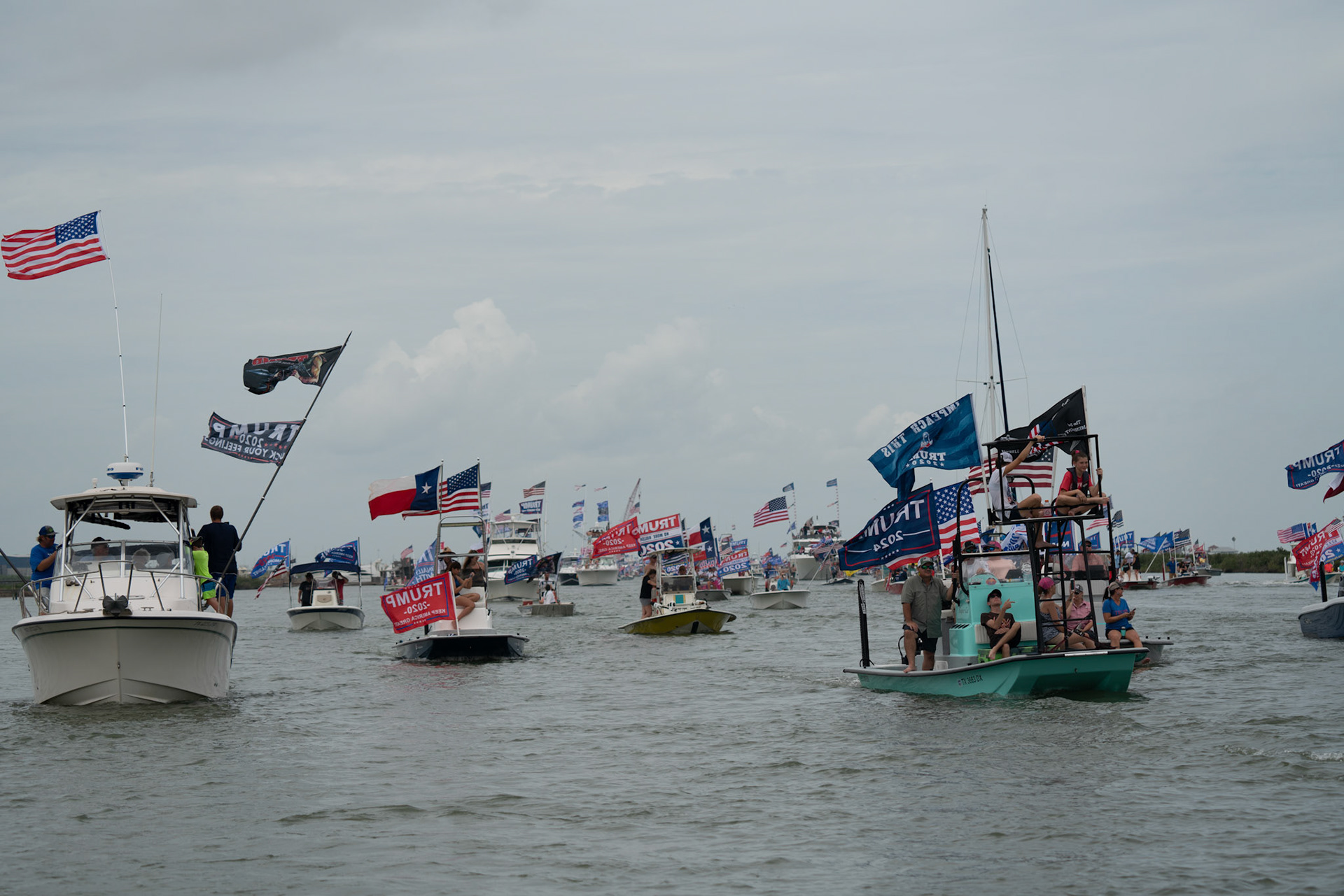 Trump Rockport to Port Aransas boat Parade 2020