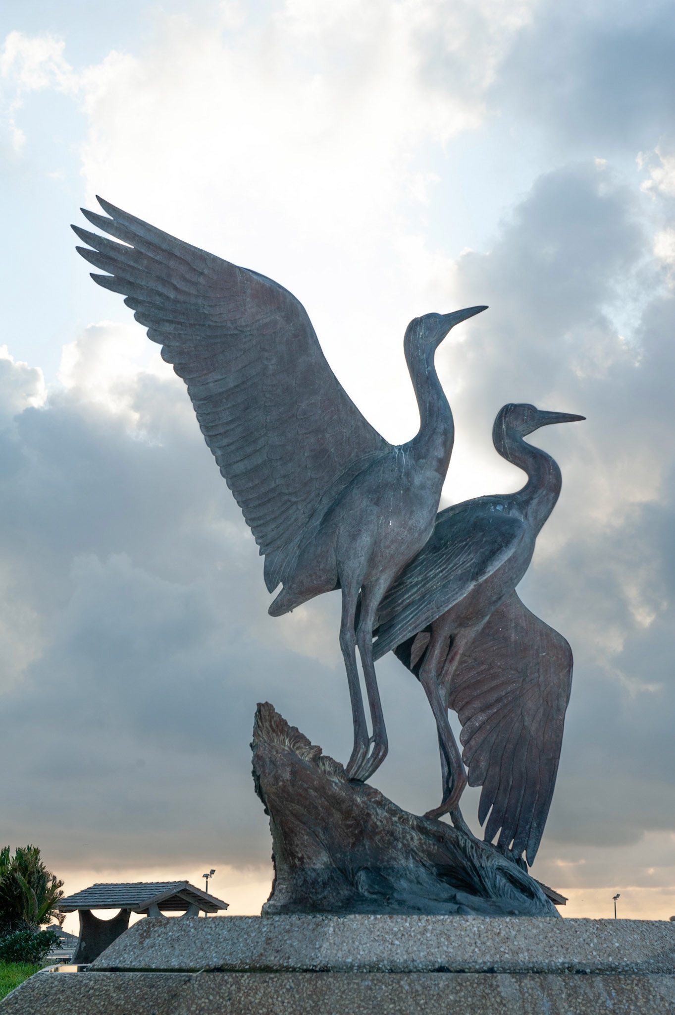 Kent Ullberg's Blue Herons, Rockport Harbour