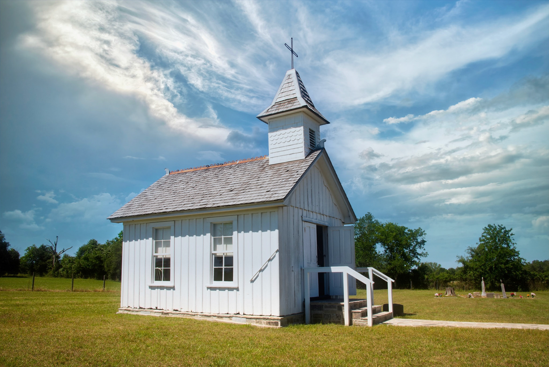 Worlds smallest active Catholic Church. They still have Mass here once a month.