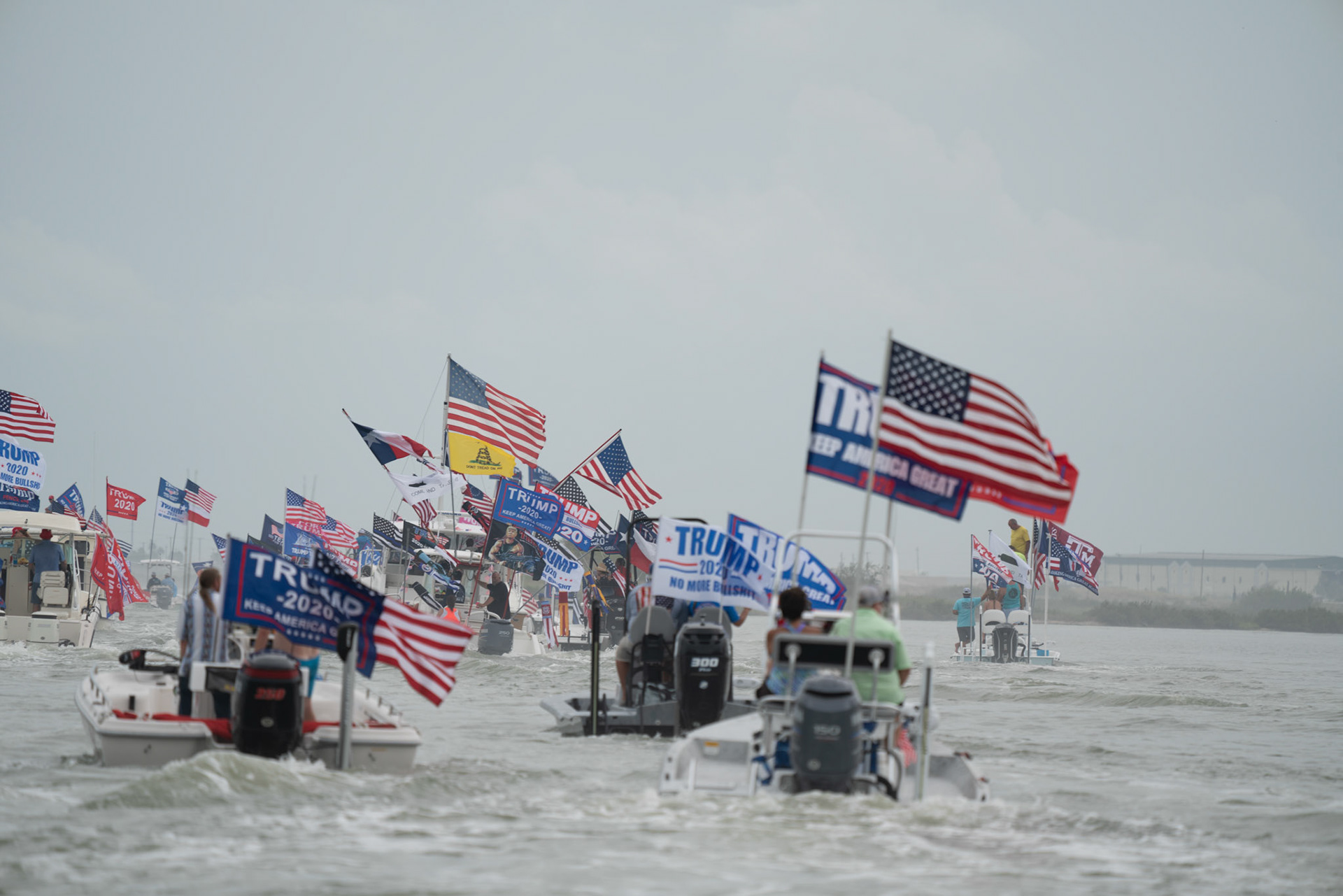 Trump Rockport to Port Aransas boat Parade 2020