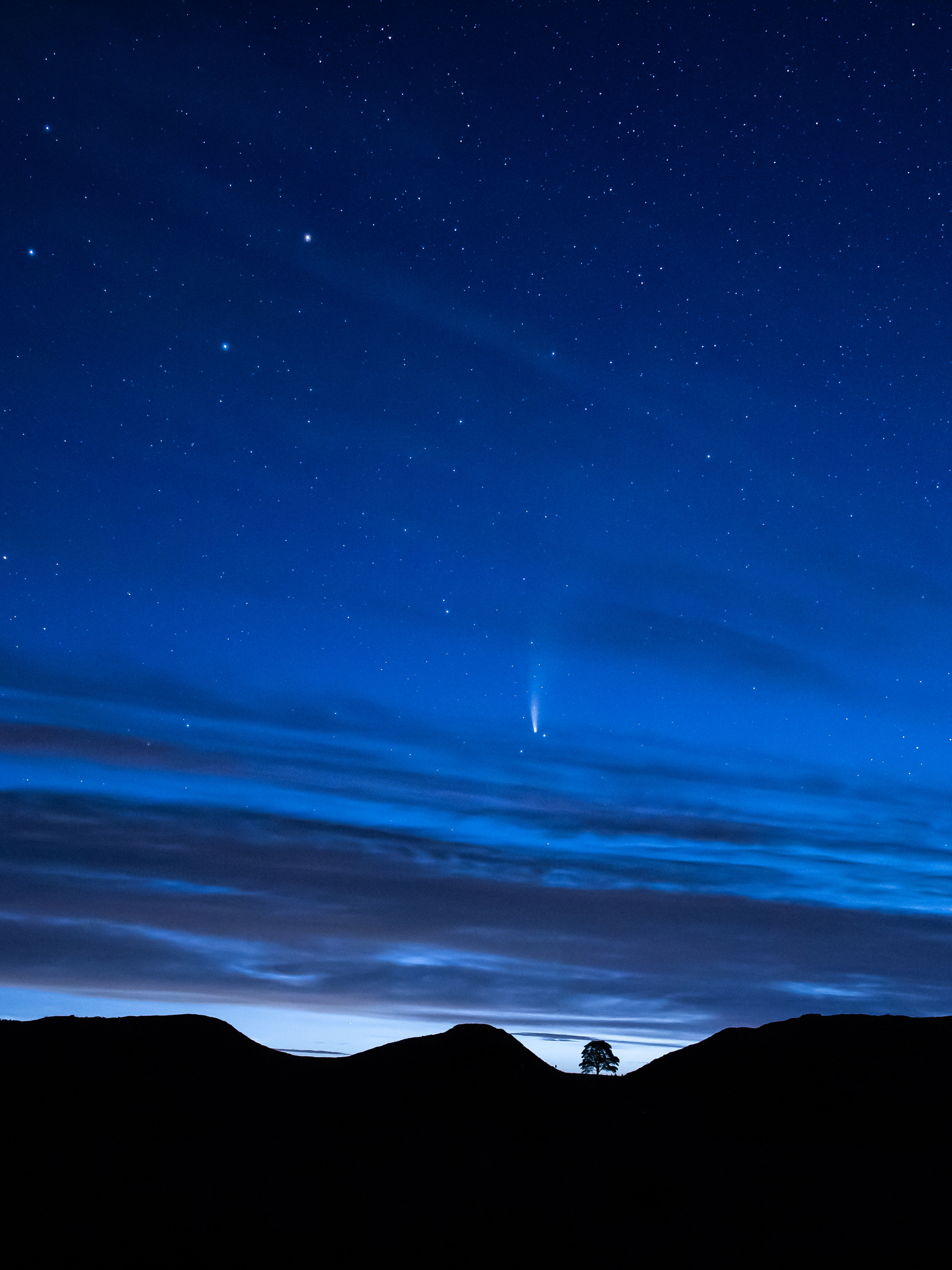 Comet Neowise and Sycamore Gap - Northumbria