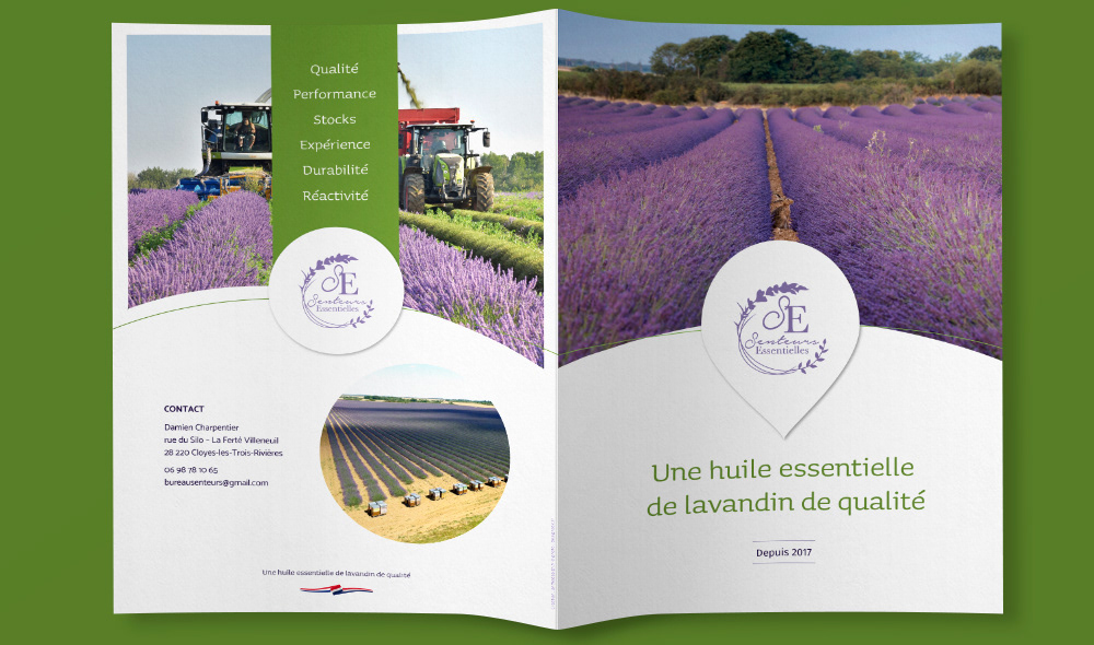 4 pages A4 pour Senteurs Essentielles