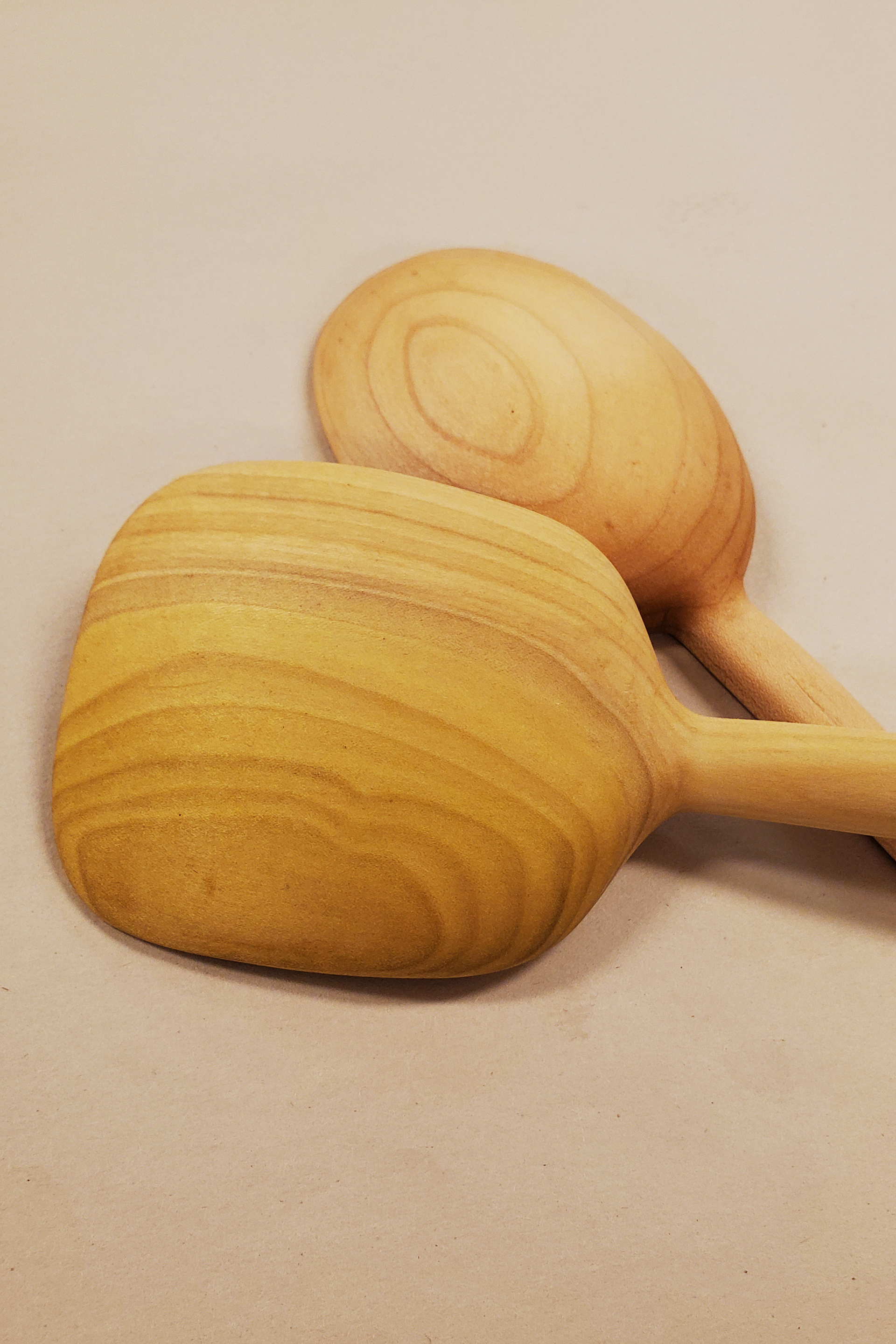 Hand-Carved Utensils, Soft Maple (Above) and Poplar (Below), 2021