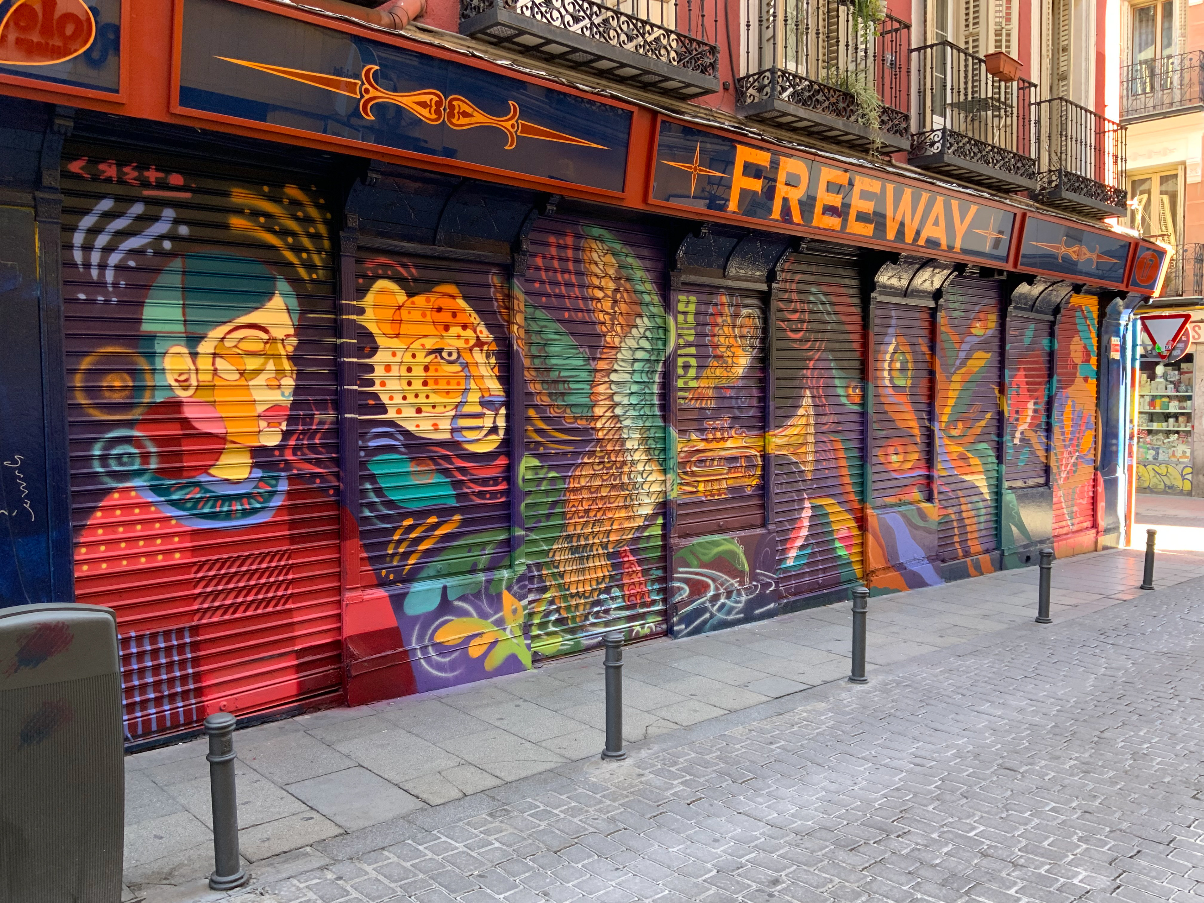 Mural made in the neighborhood Malasaña-Madrid in the festival PintaMalasaña 2024, we received the first prize of an award