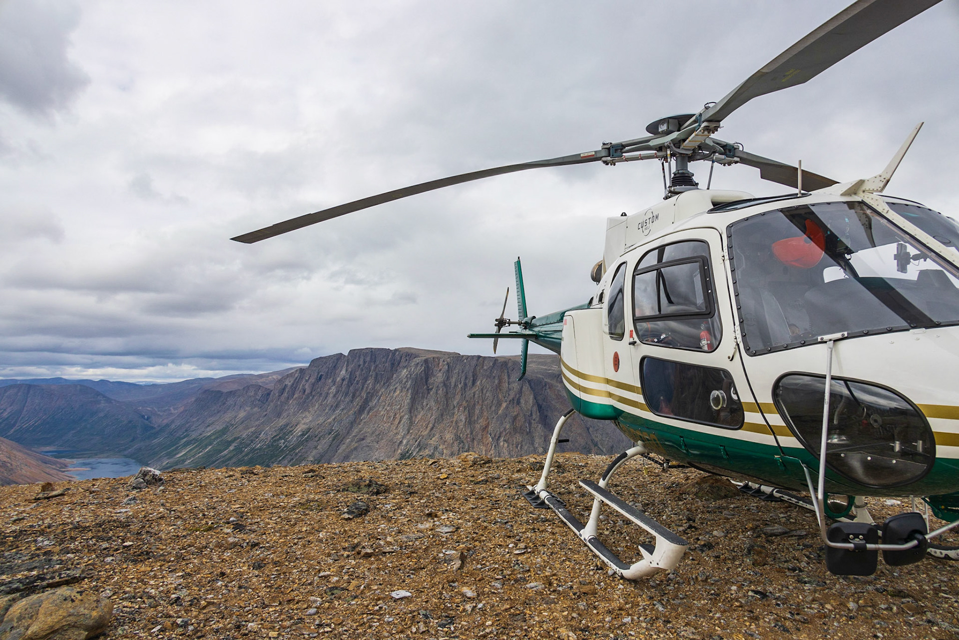 Helicopter ride back to Base Camp
