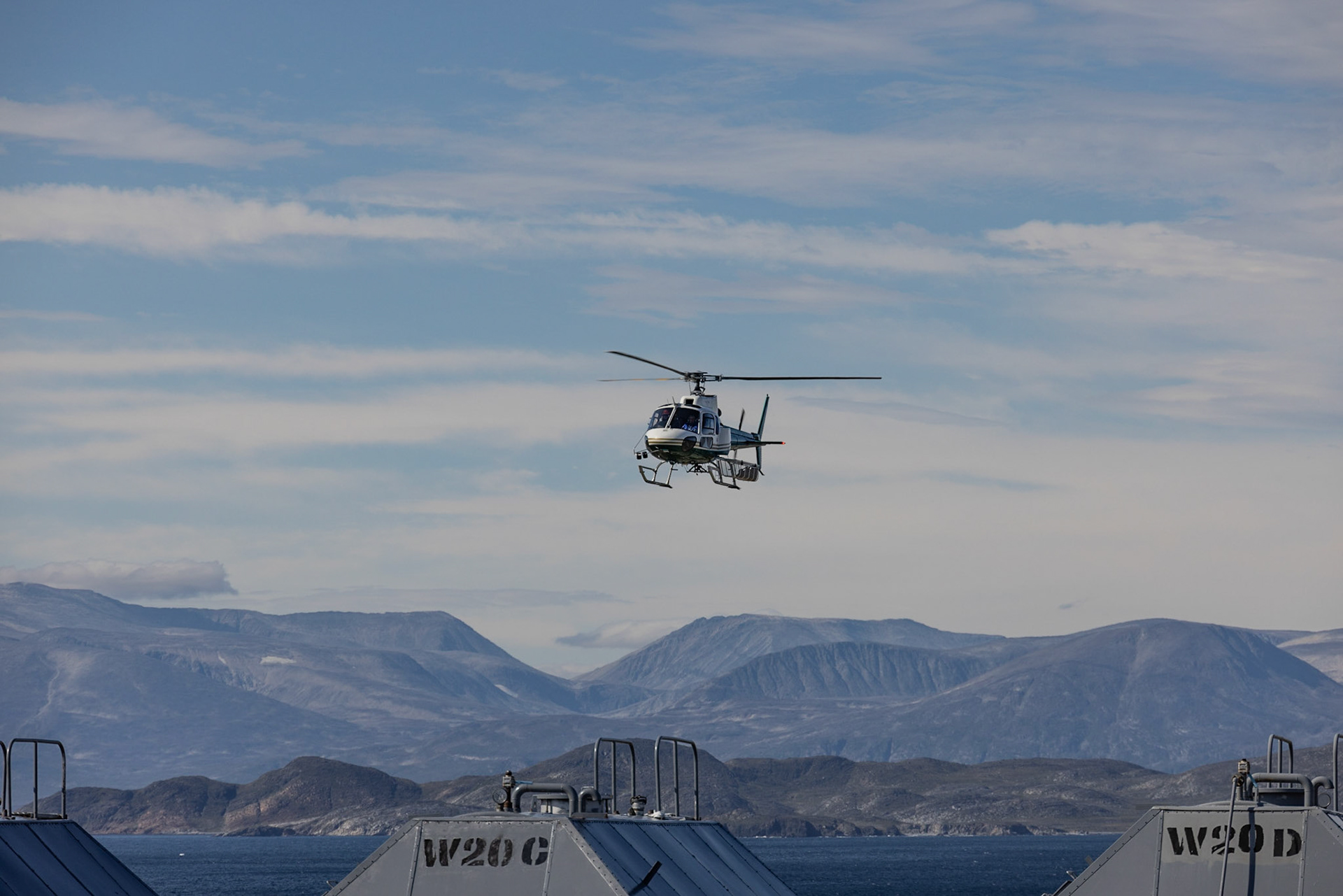 The shuttle, Saglek Airport, NL