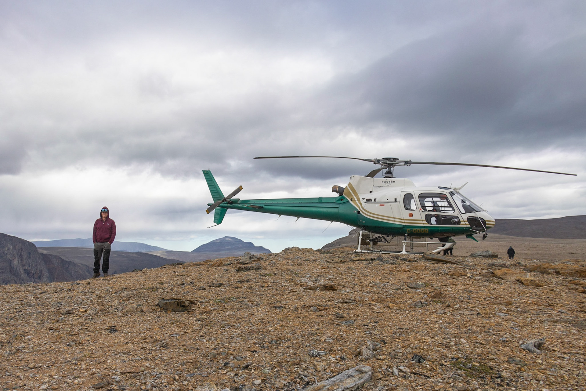 Helicopter ride back to Base Camp