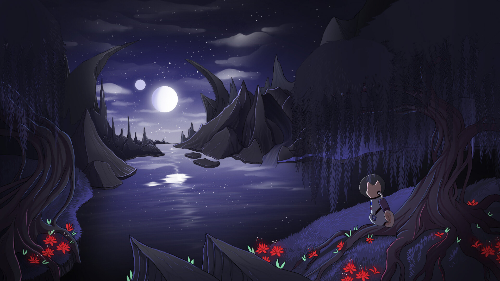 “Other Planets” Background, Original Character