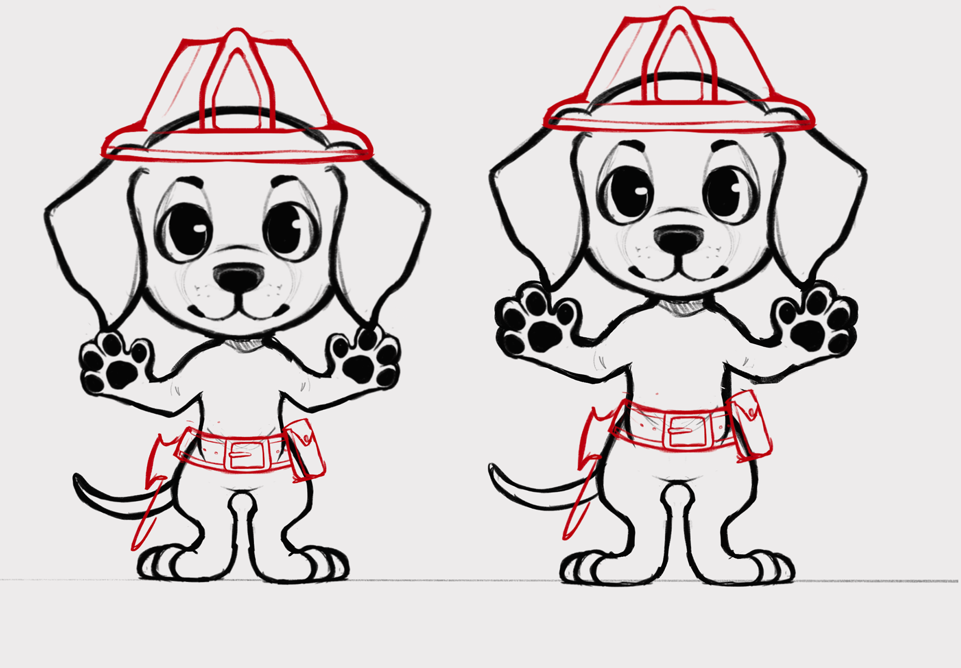Fire Dog Re-Design for “Finding Route A” (c) WHIZKID GAMES