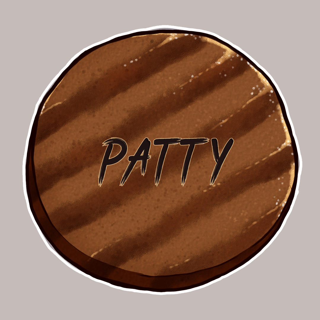 “Patty” Card for BURGERMEISTER Board Game