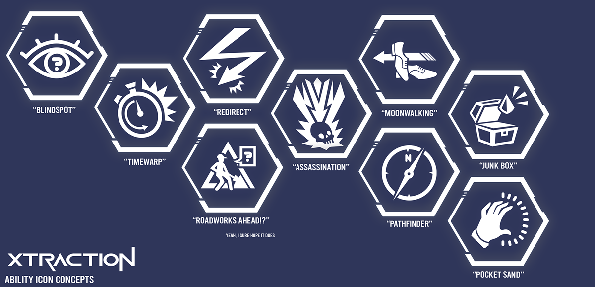Ability Icon Designs for XRACTION