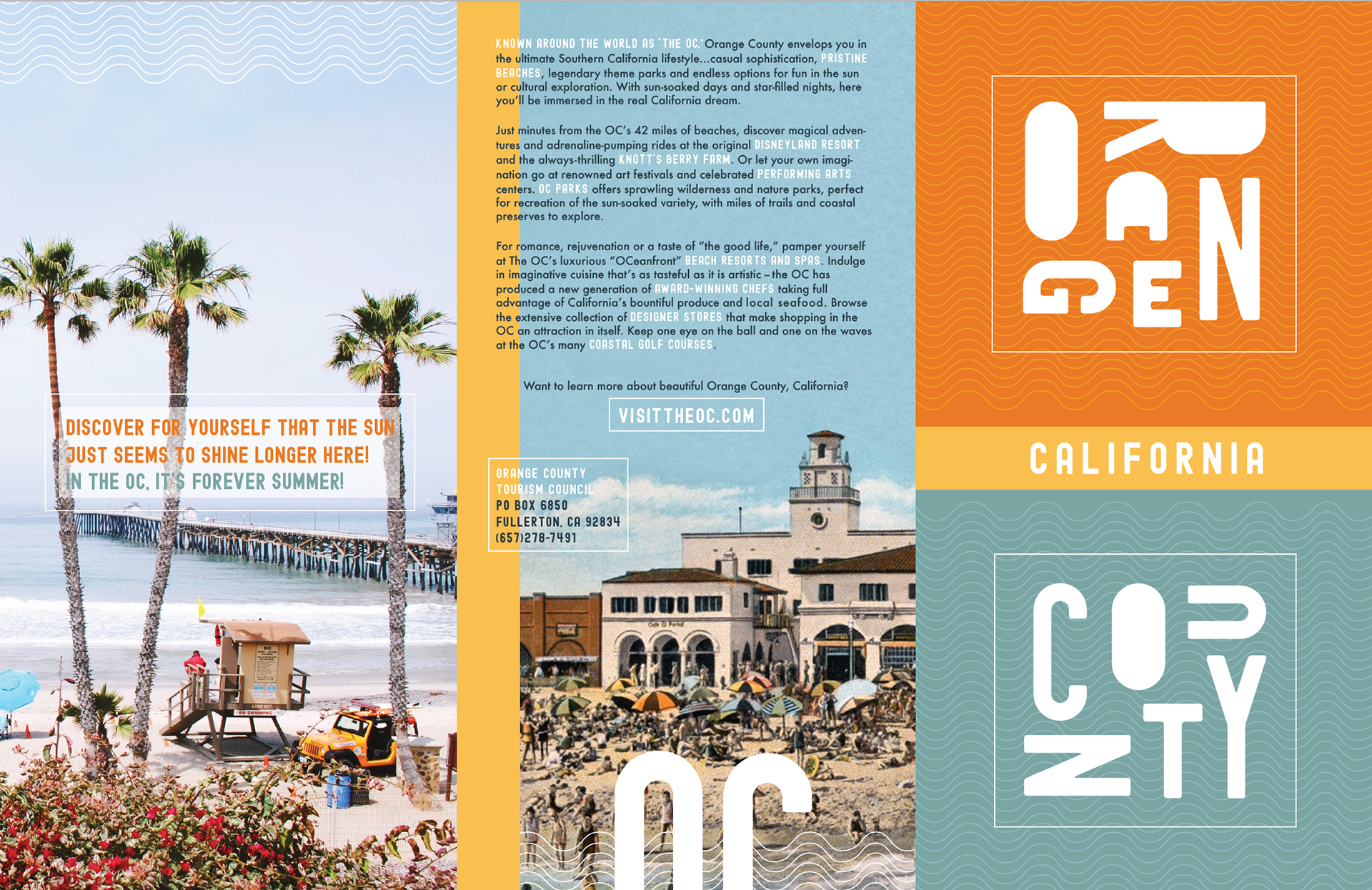 Orange County travel brochure - outside