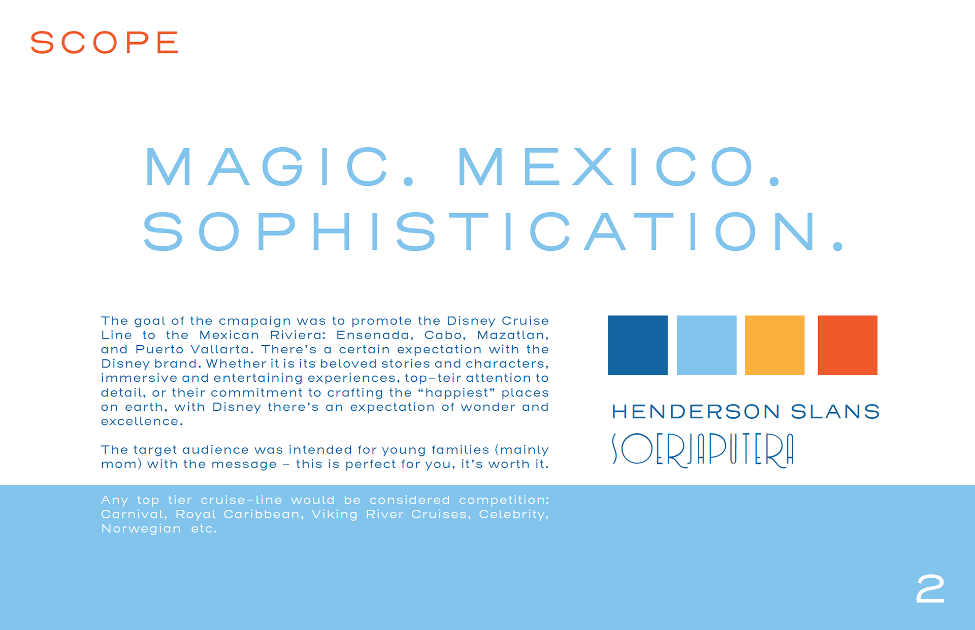 Disney Cruise Ad Campaign - scope