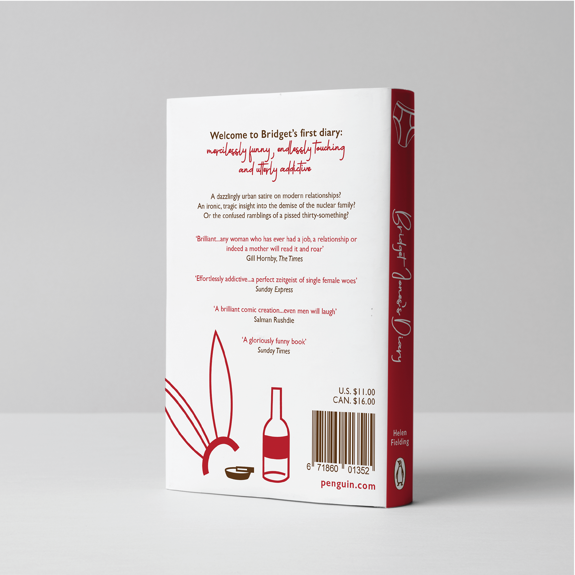 Bridget Jones's Diary book mock-up