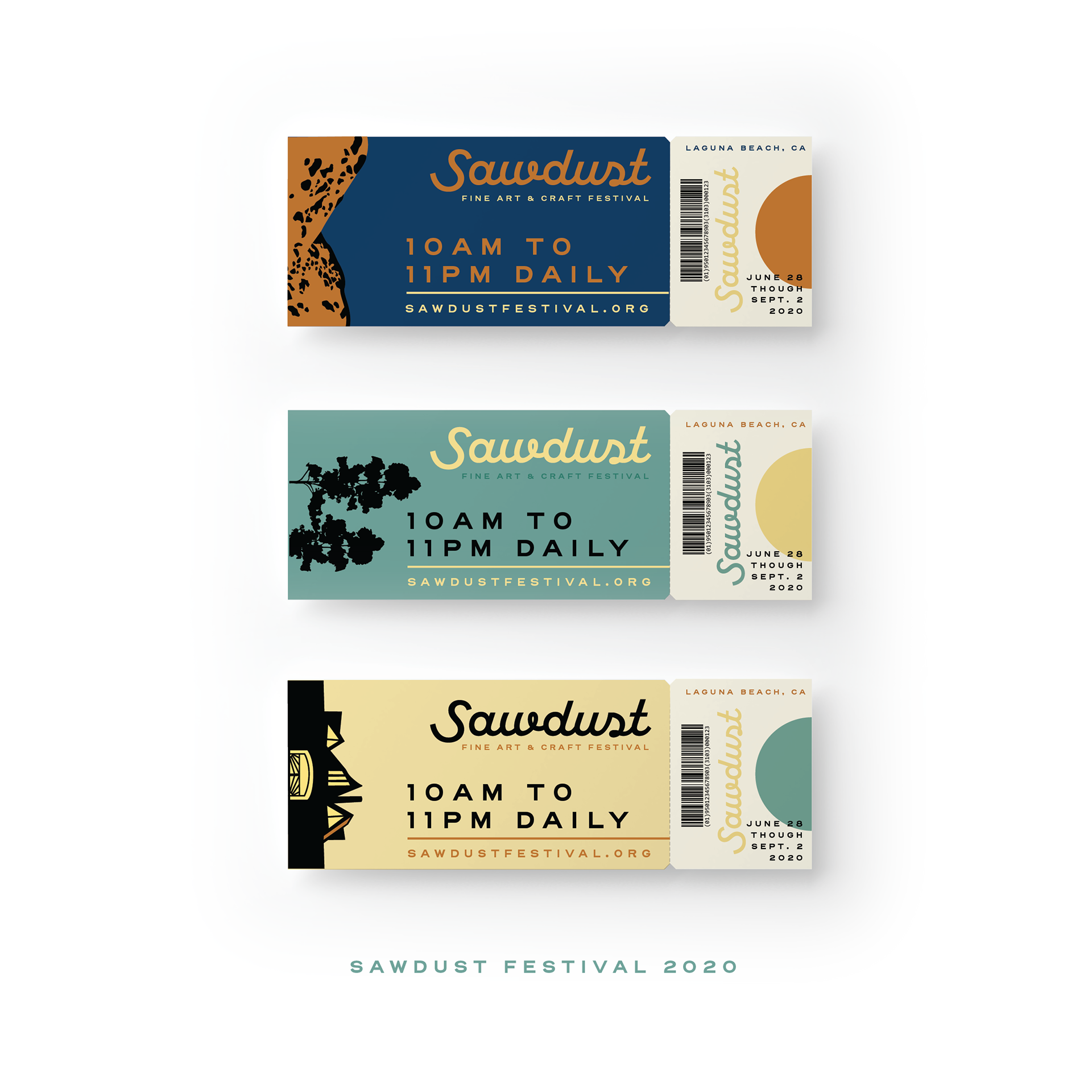 Sawdust Festival Poster - Ticket Mock-up