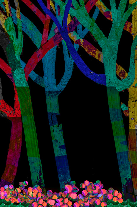 Painted Woods-My Special Place (Tritych)