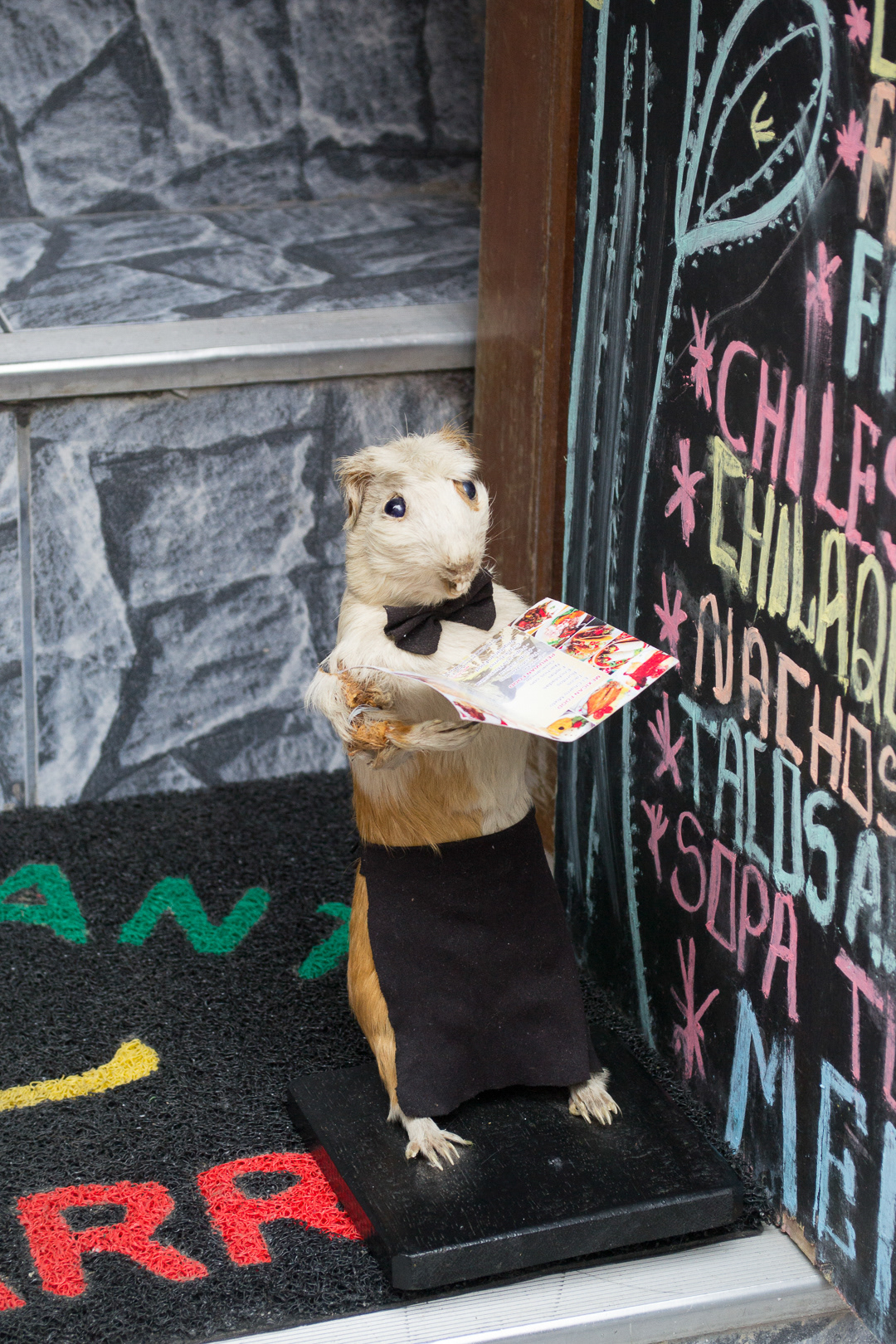 Aguas Calientes: restaurant donde sirven Cuy