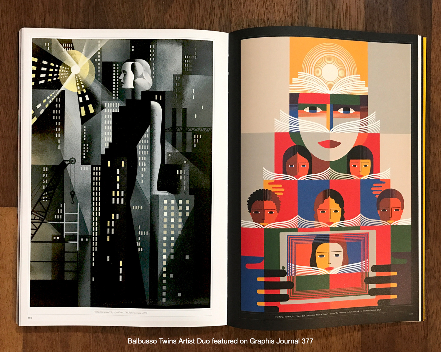 Balbusso Twins featured Graphis Journal 377