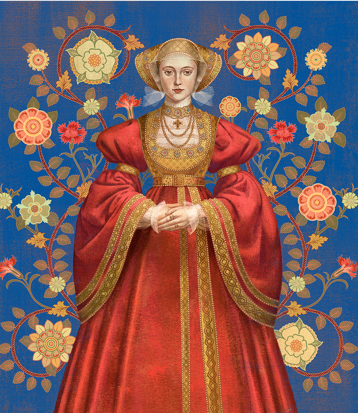 Anna + Elena = Balbusso Twins - Six Tudor Queens Portraits