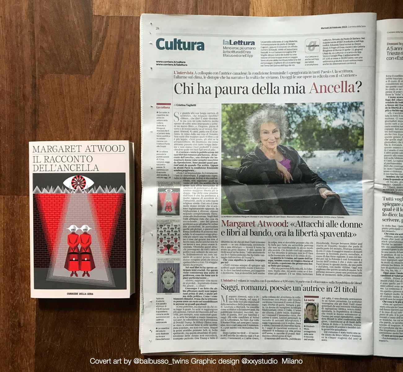 the Margaret Atwood Interview in Corriere Journal