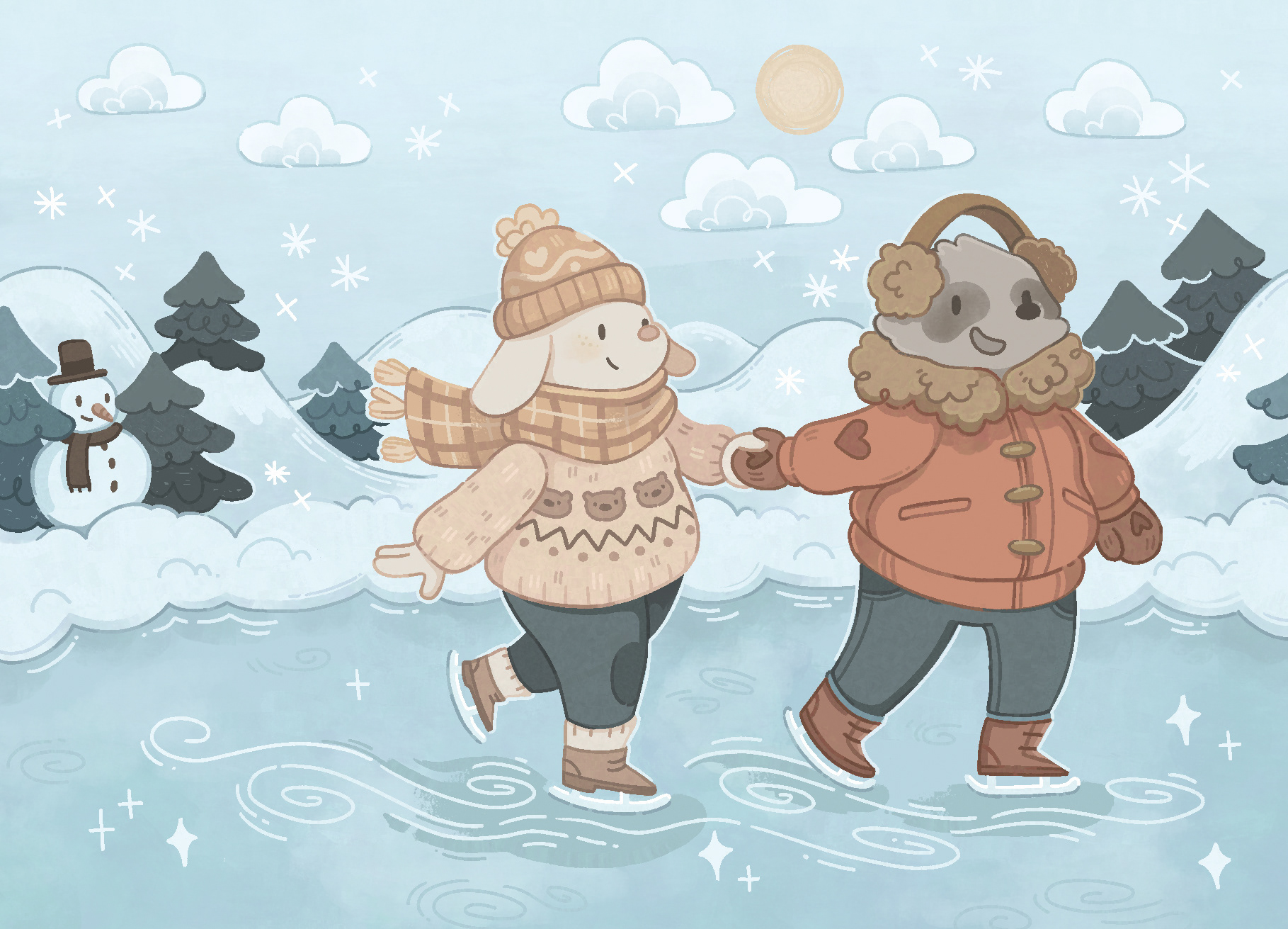 Postkartenillustration