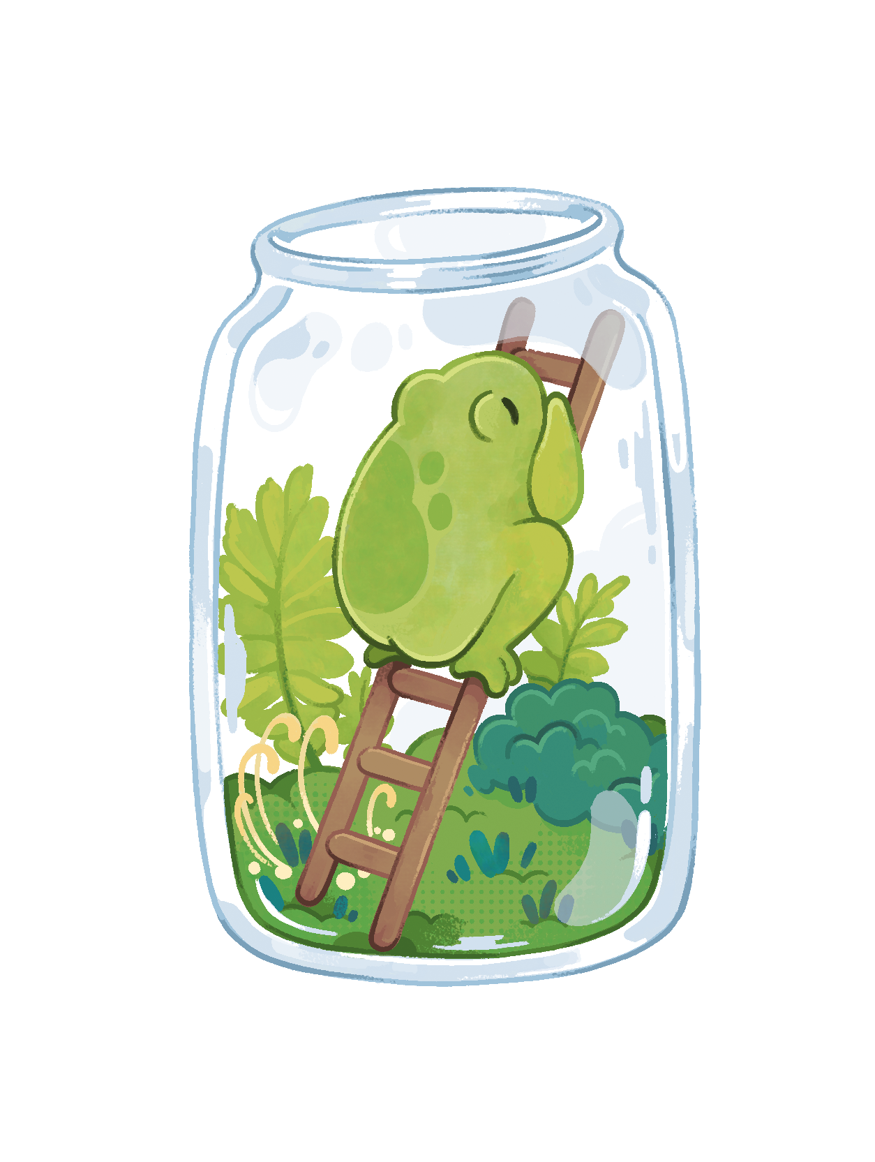 Wetterfrosch - Freie Illustration