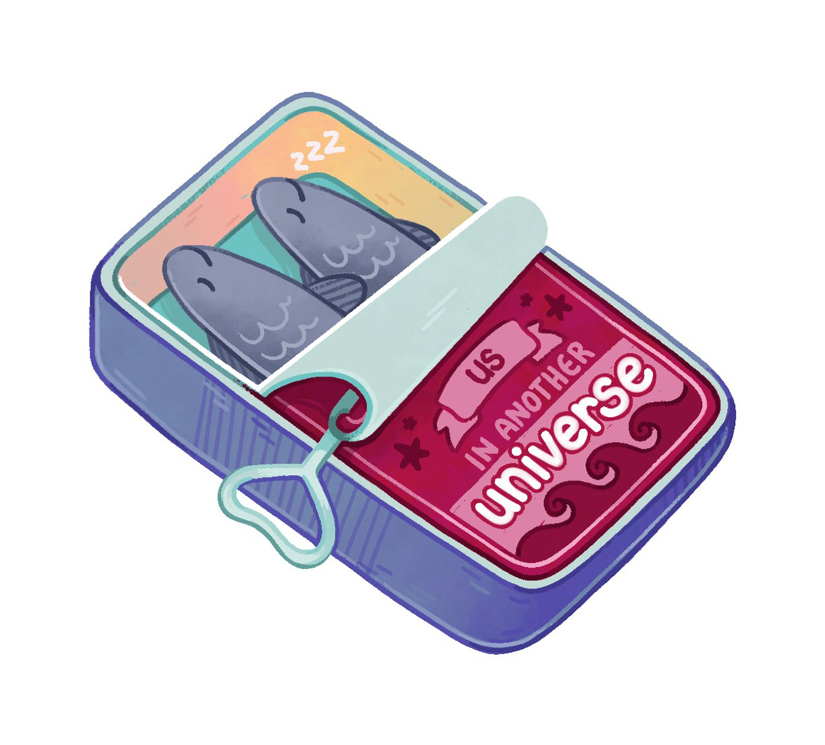 Us in another universe - Freie Illustration