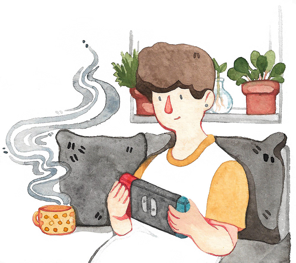Selbstliebe und Ruhe finden - Eine Illustration für mein "Long Distance Zine"