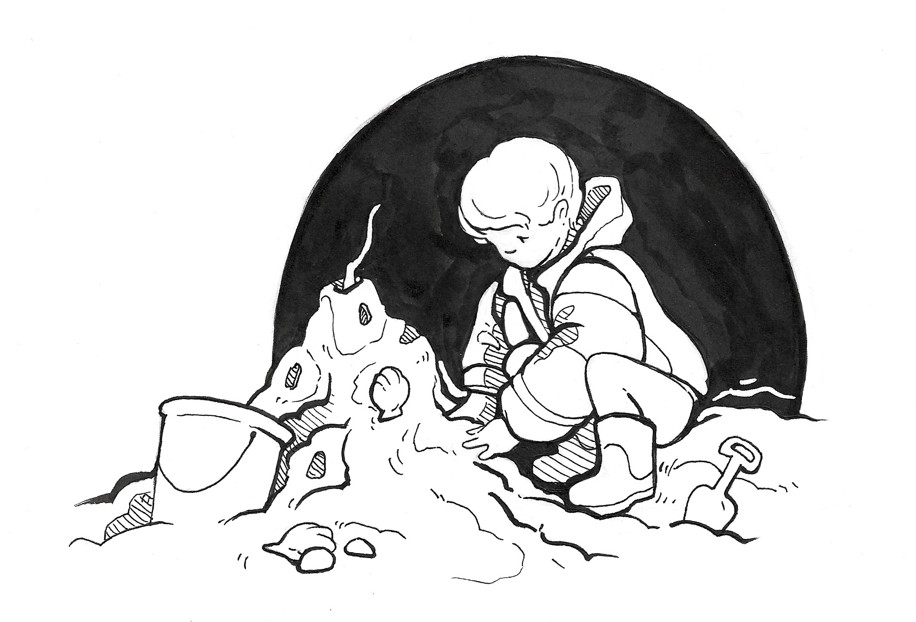 sand castle - freie Arbeit