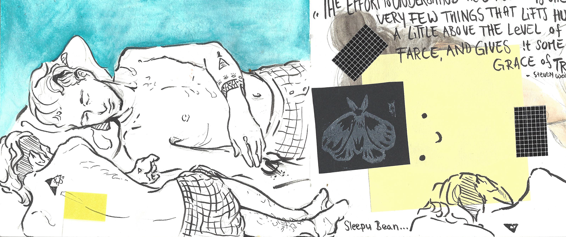 Life drawing - sleepy