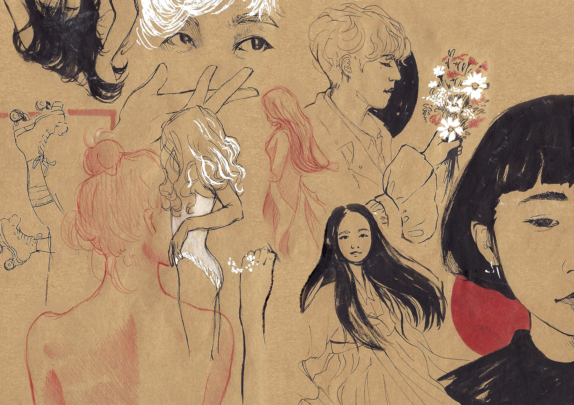 Studies on toned paper