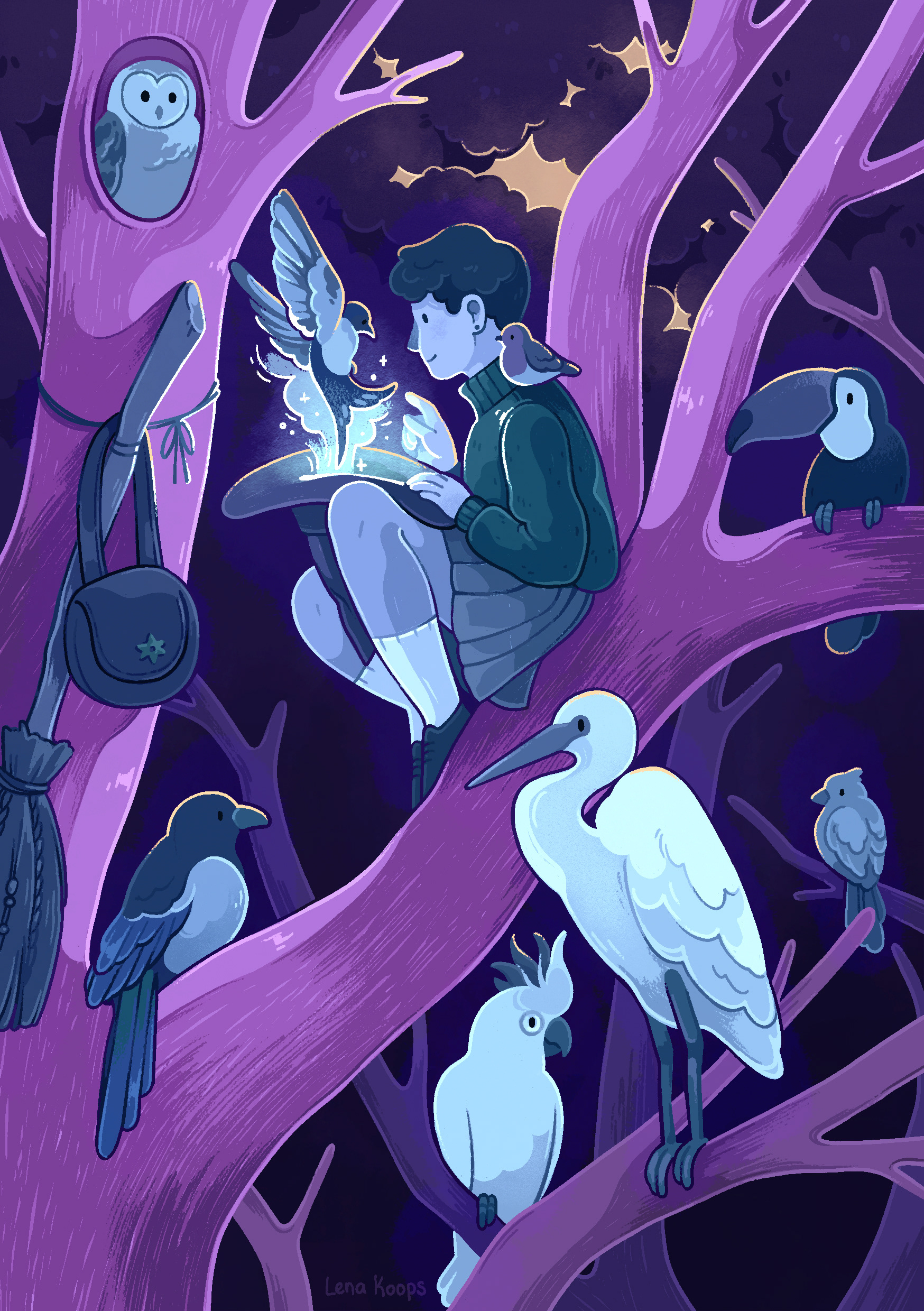 Der Vogel Zauber - freie Arbeit