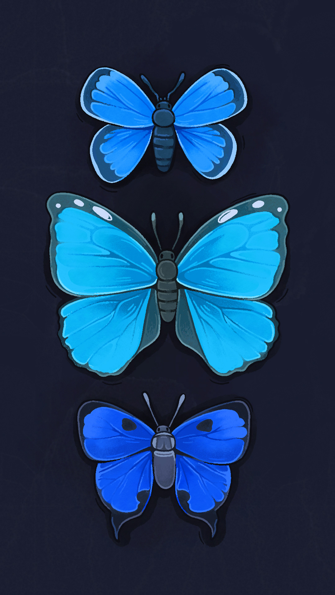 Blue Butterflies - freie Arbeit