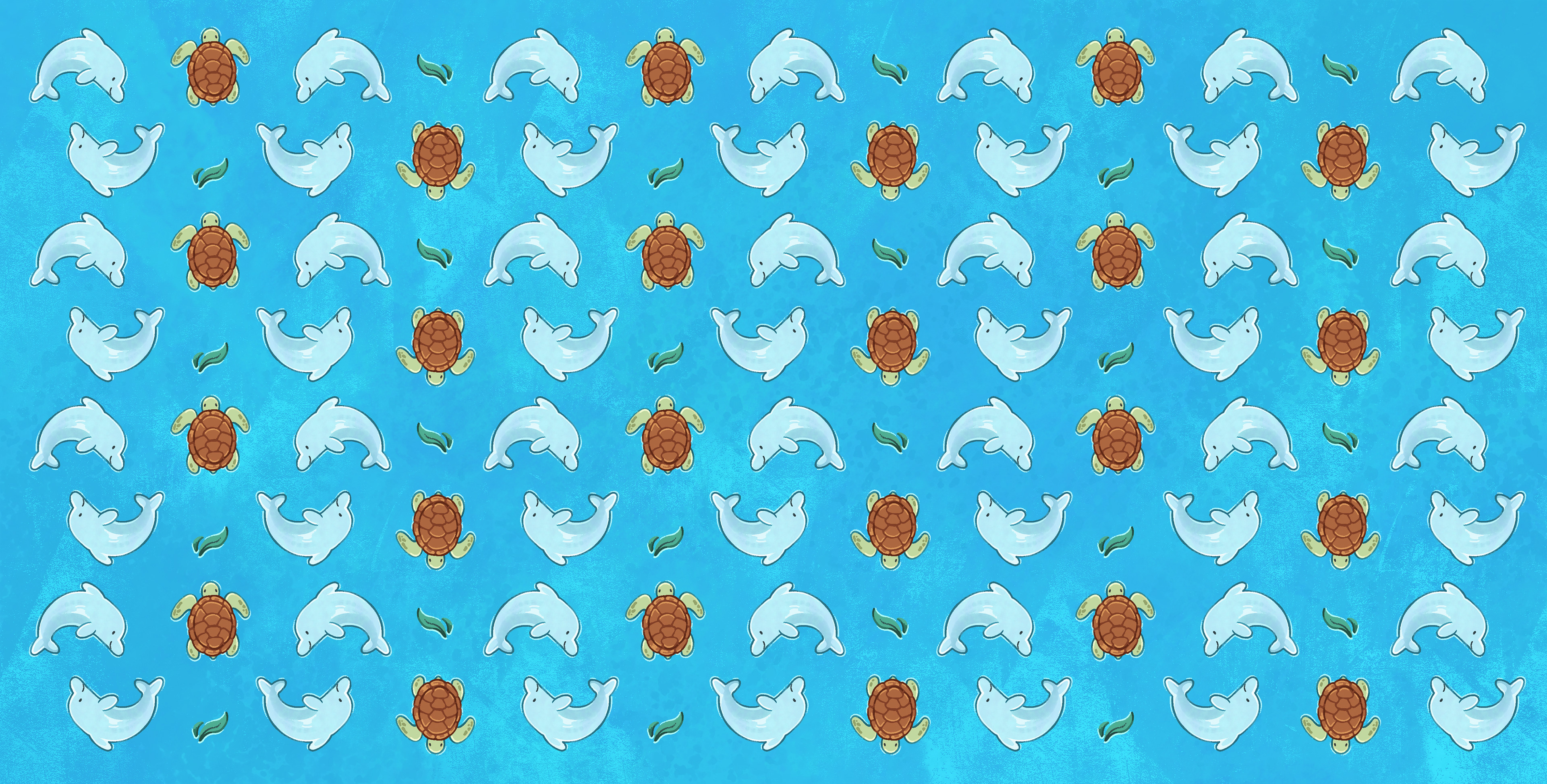 Dolphi and Turtle - Auftragsarbeit