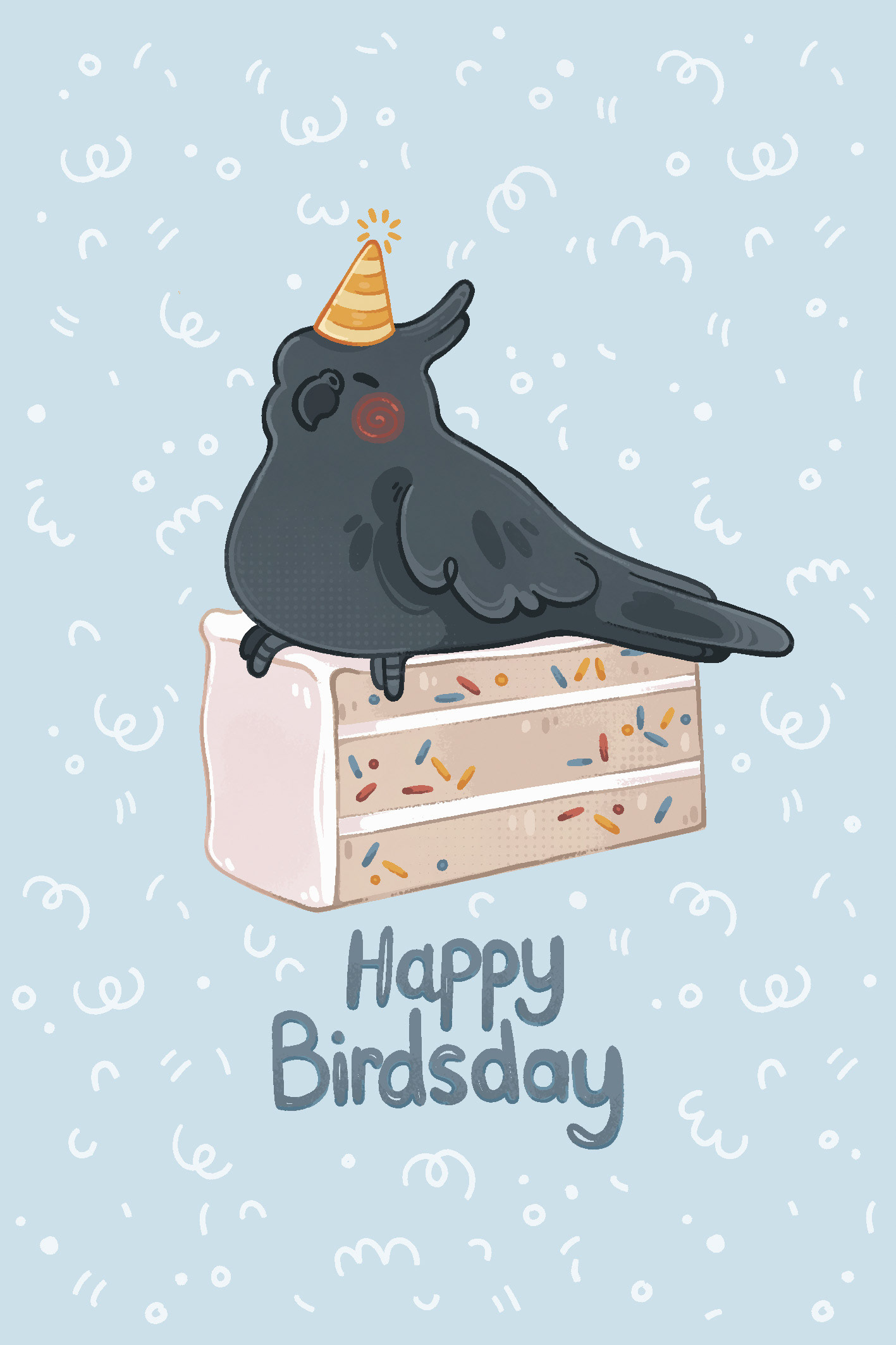 Birdsday - Postkarten Illustration
