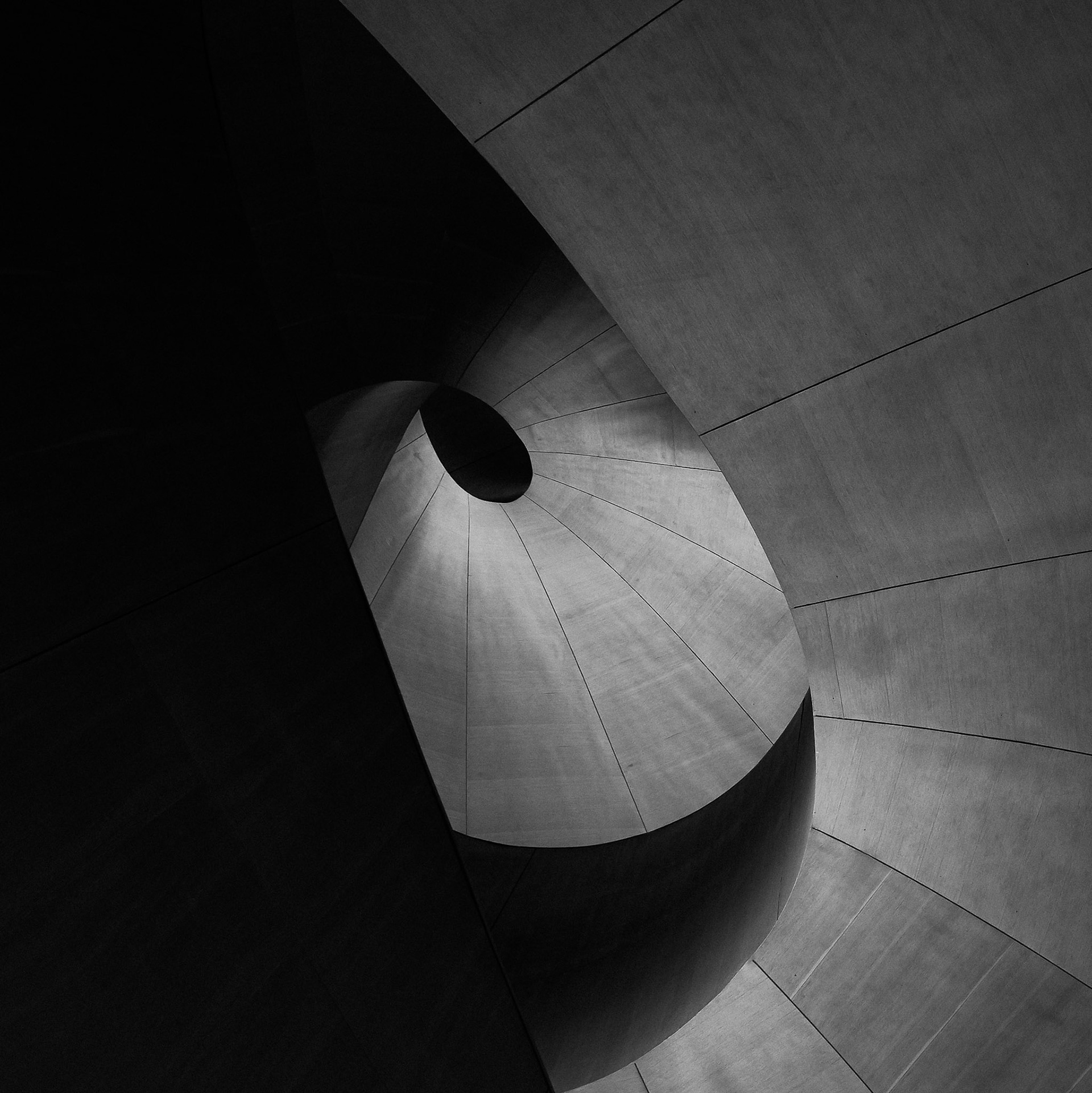 Frank Gehry designed staircase at the Art Gallery of Ontario.