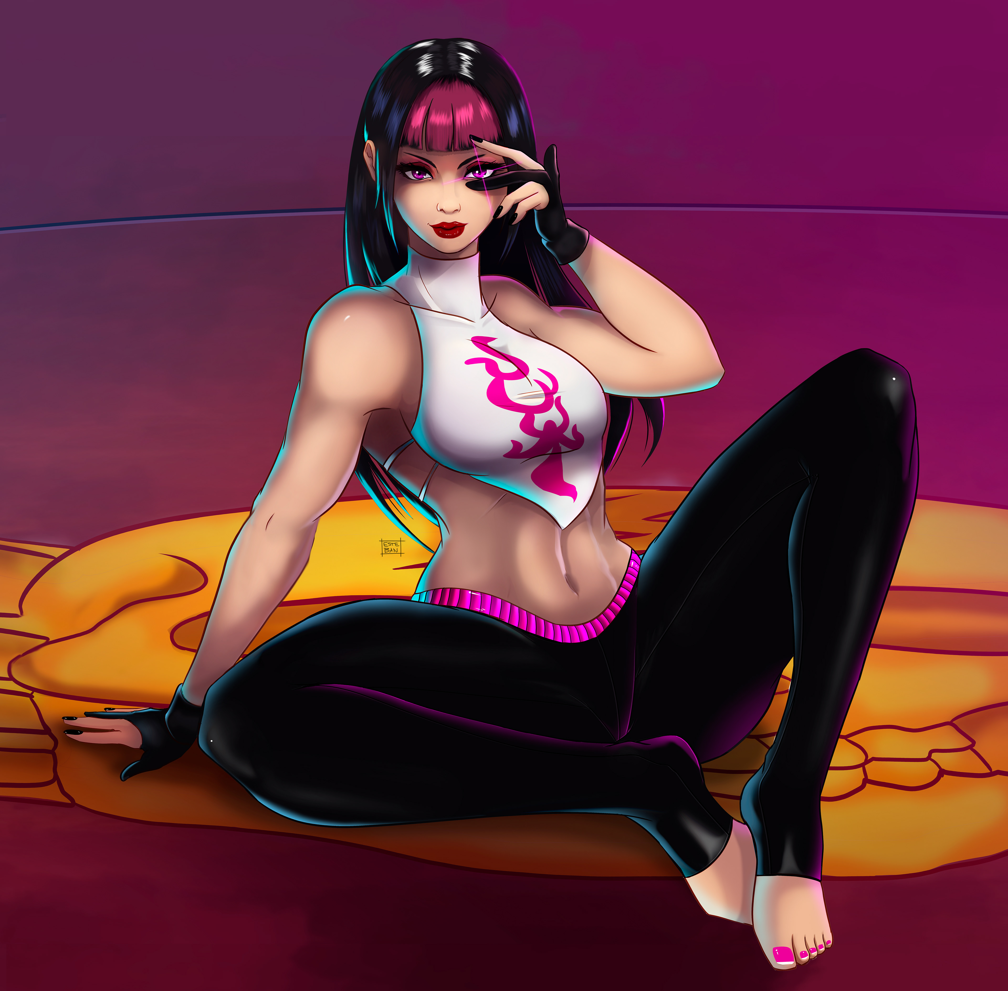 Jane zzz r34. Джури Хан. Стрит Файтер Джури. Street Fighter Juri Han. Juri Han Art.