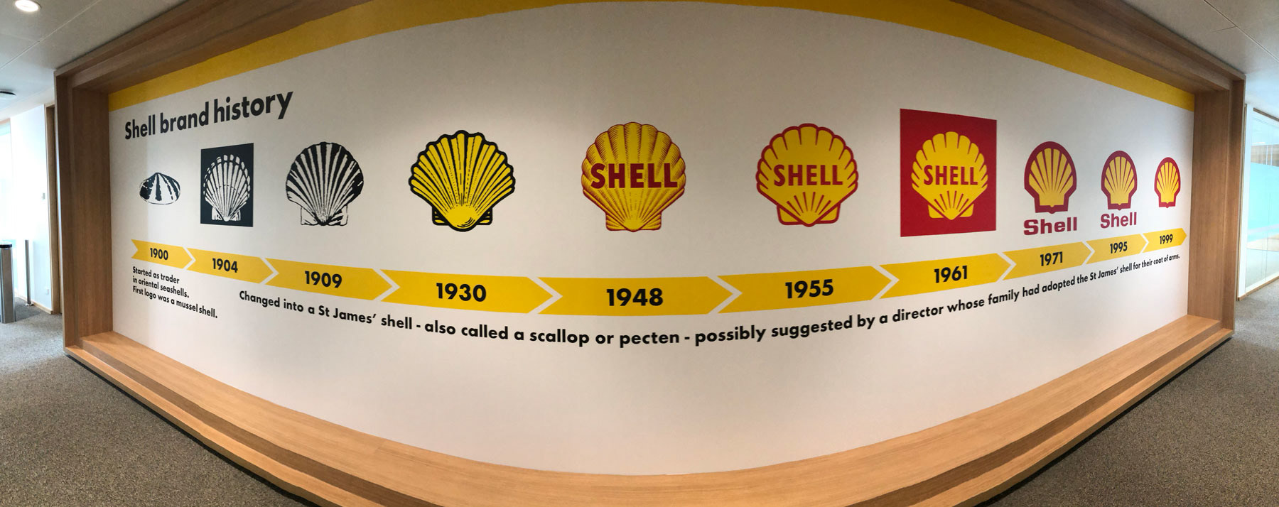 Shell Australia - Brand History Wallpaper for new offices in Brisbane