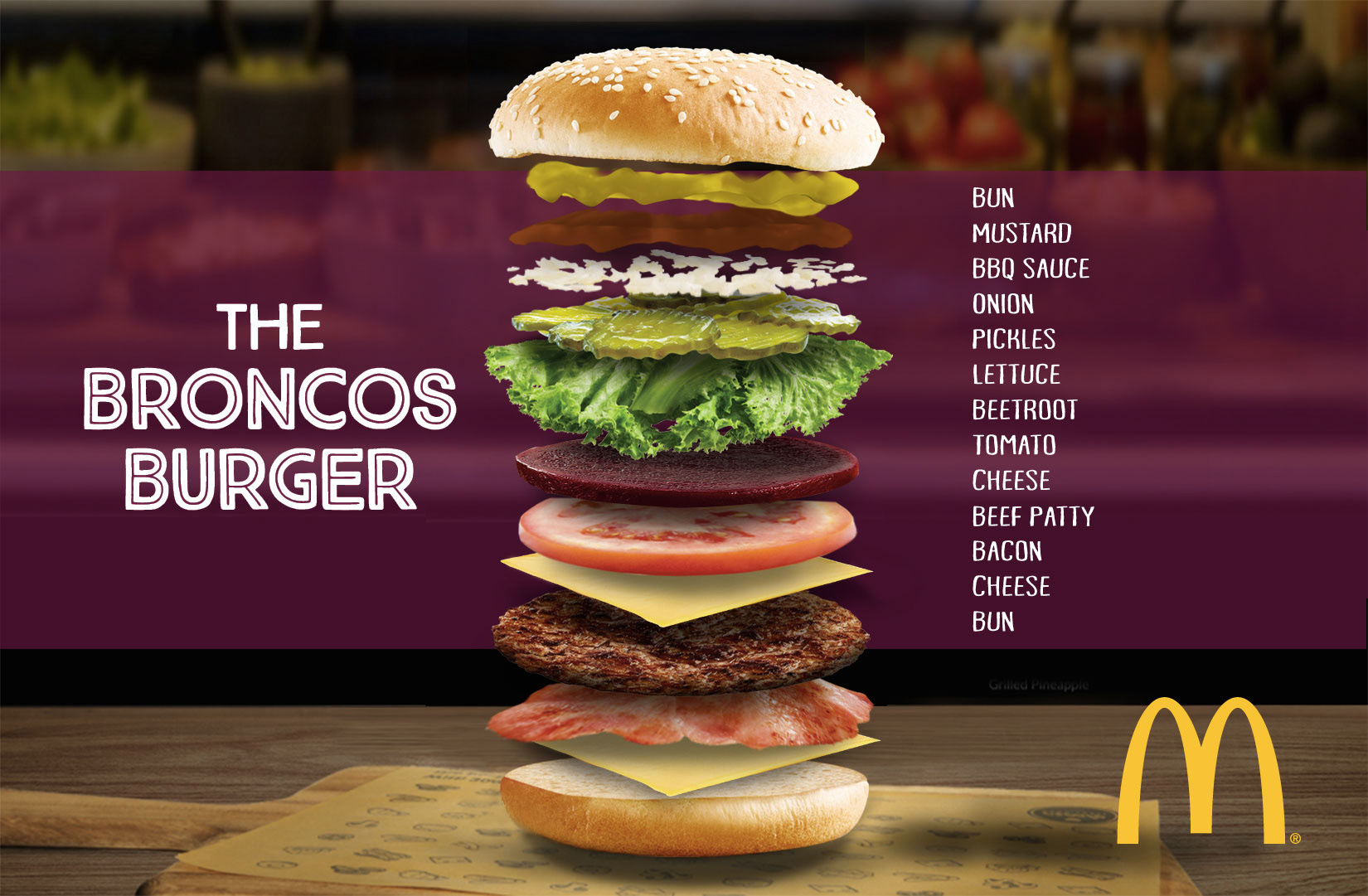 NOVA 106.9 with The Broncos and McDonalds - Burger Flashcard