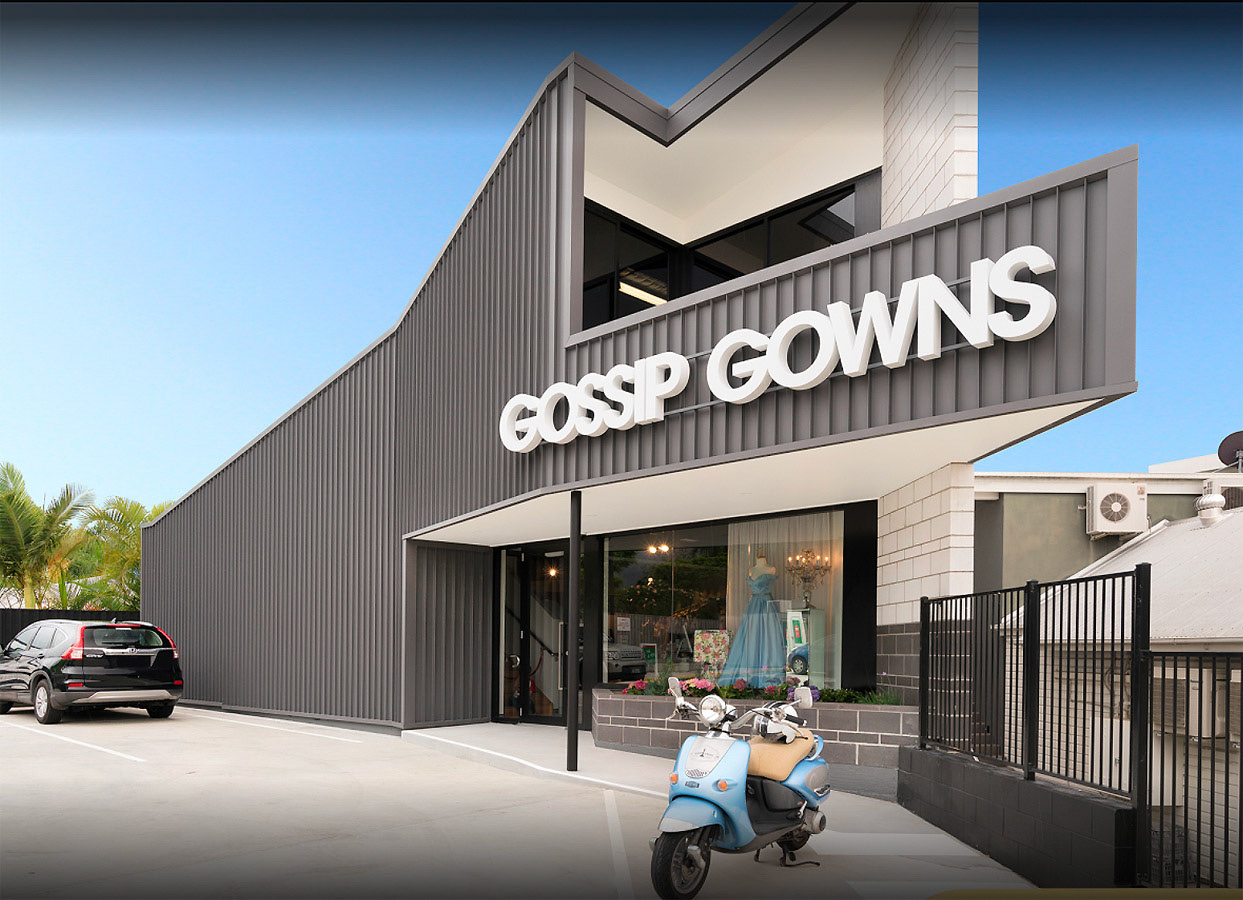 Gossip Gowns - Design and manage production of 3D LED acrylic sign