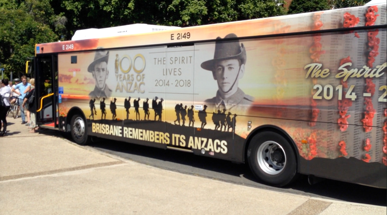 ANZAC 200 Year Commemorative Bus Wrap Design