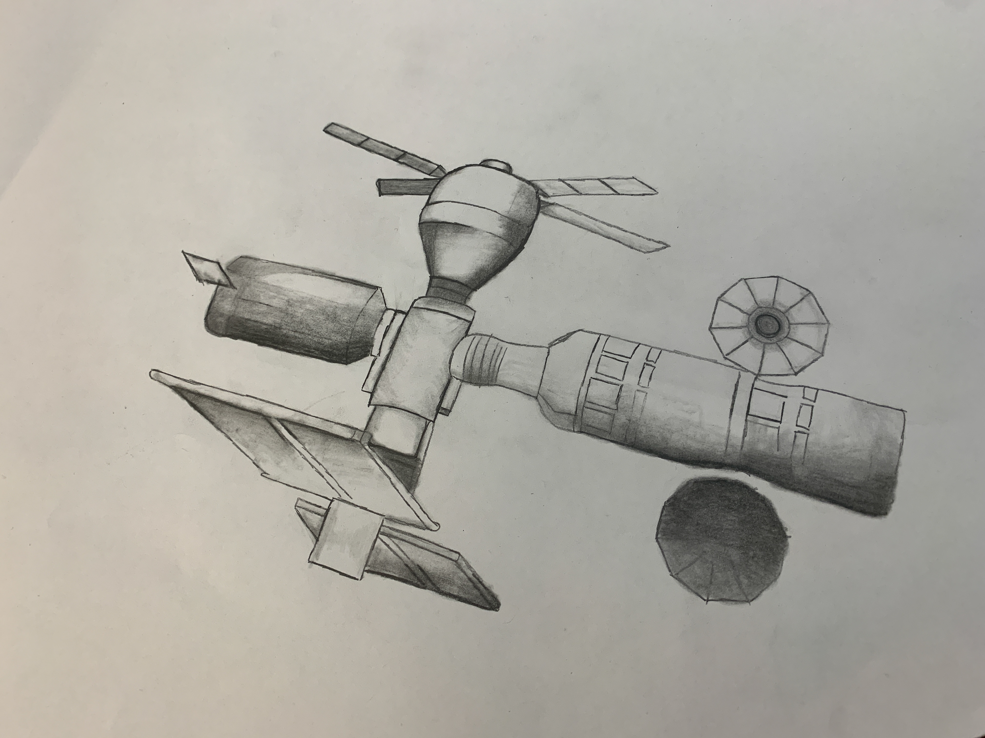 Final shaded version by pencil