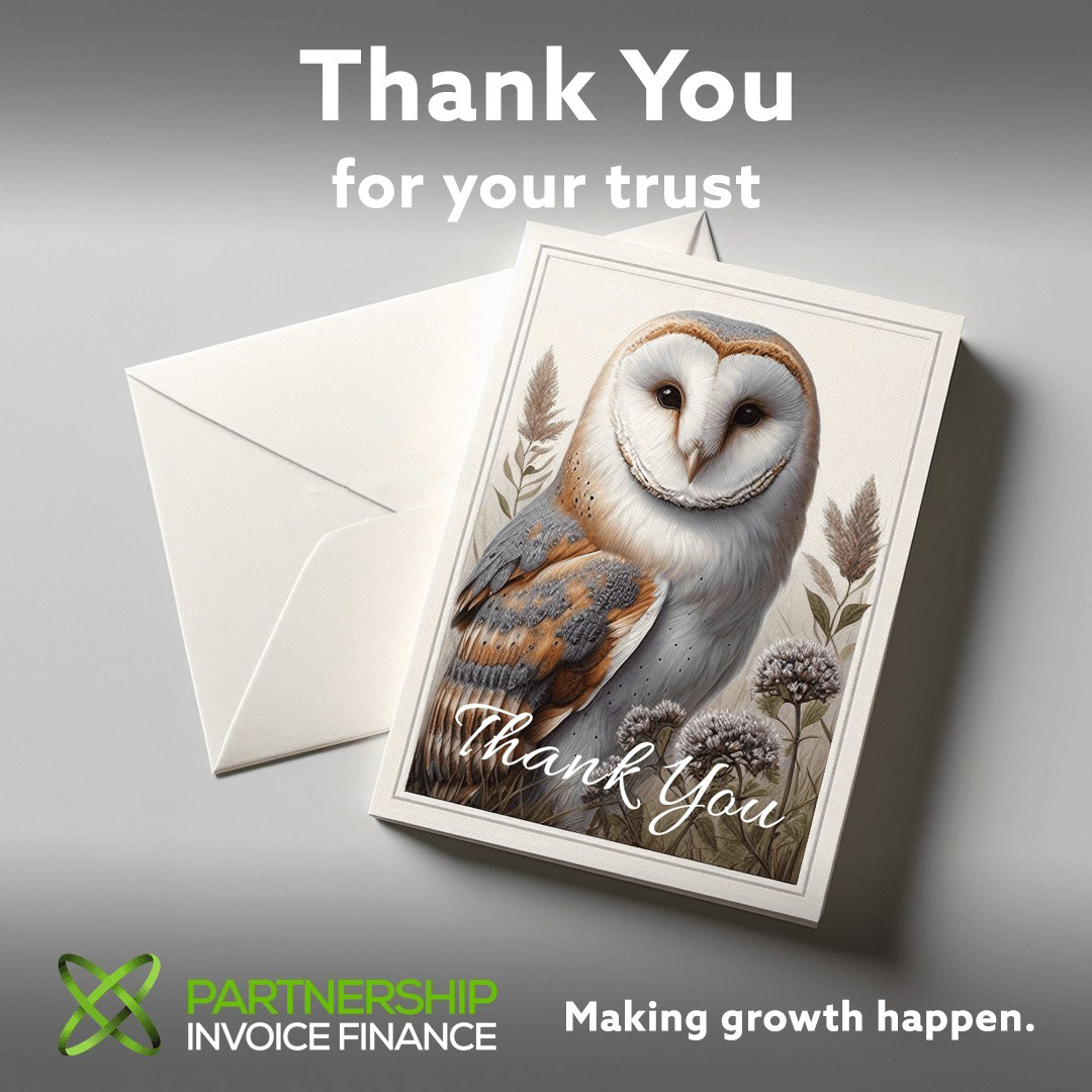 Social Media Post for Partnership Invoice Finance.